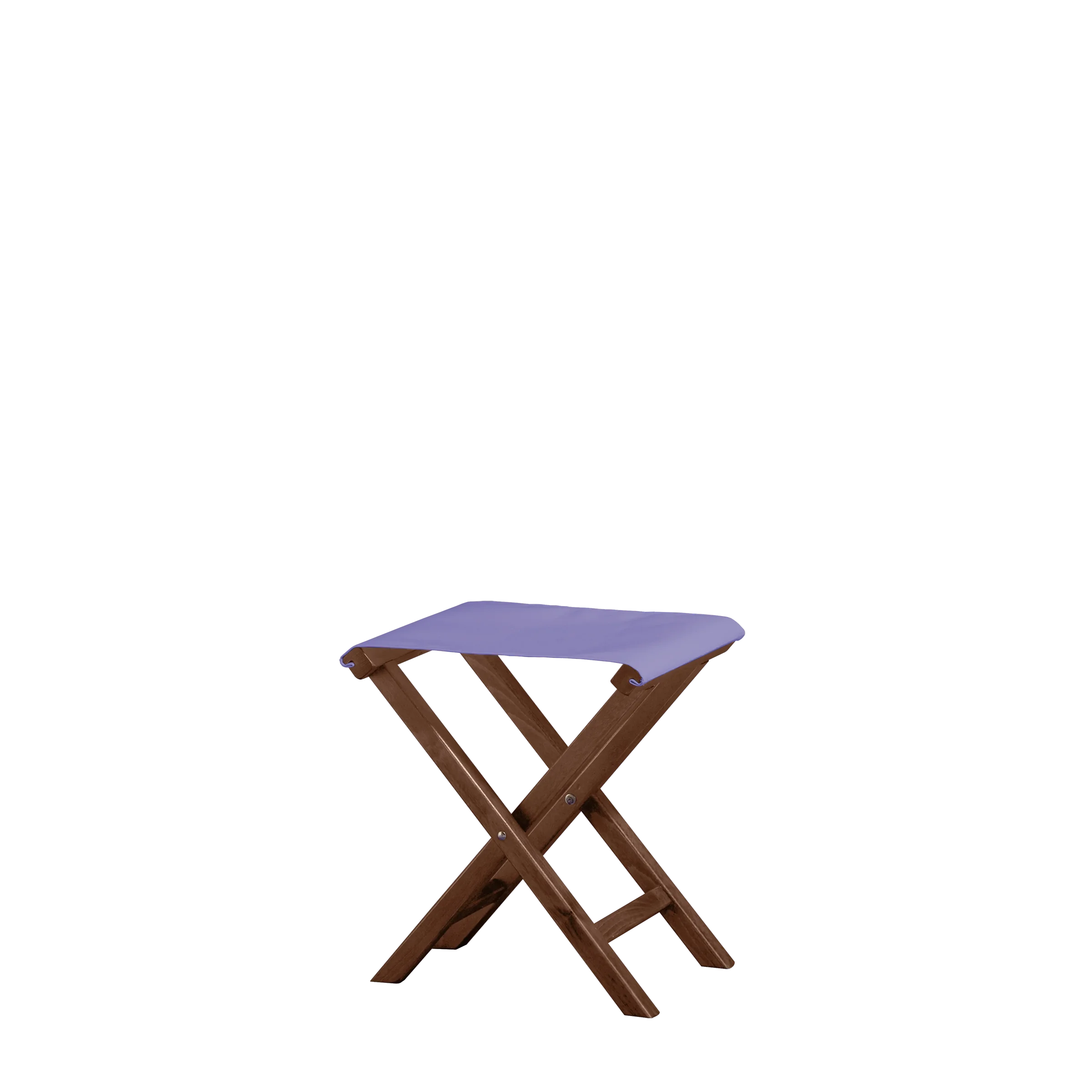 Beistellhocker Wim aus braunem Buchenholz mit Bezug in flieder, Seitenansicht
#Hocker | Sitz (Farbe)_flieder
