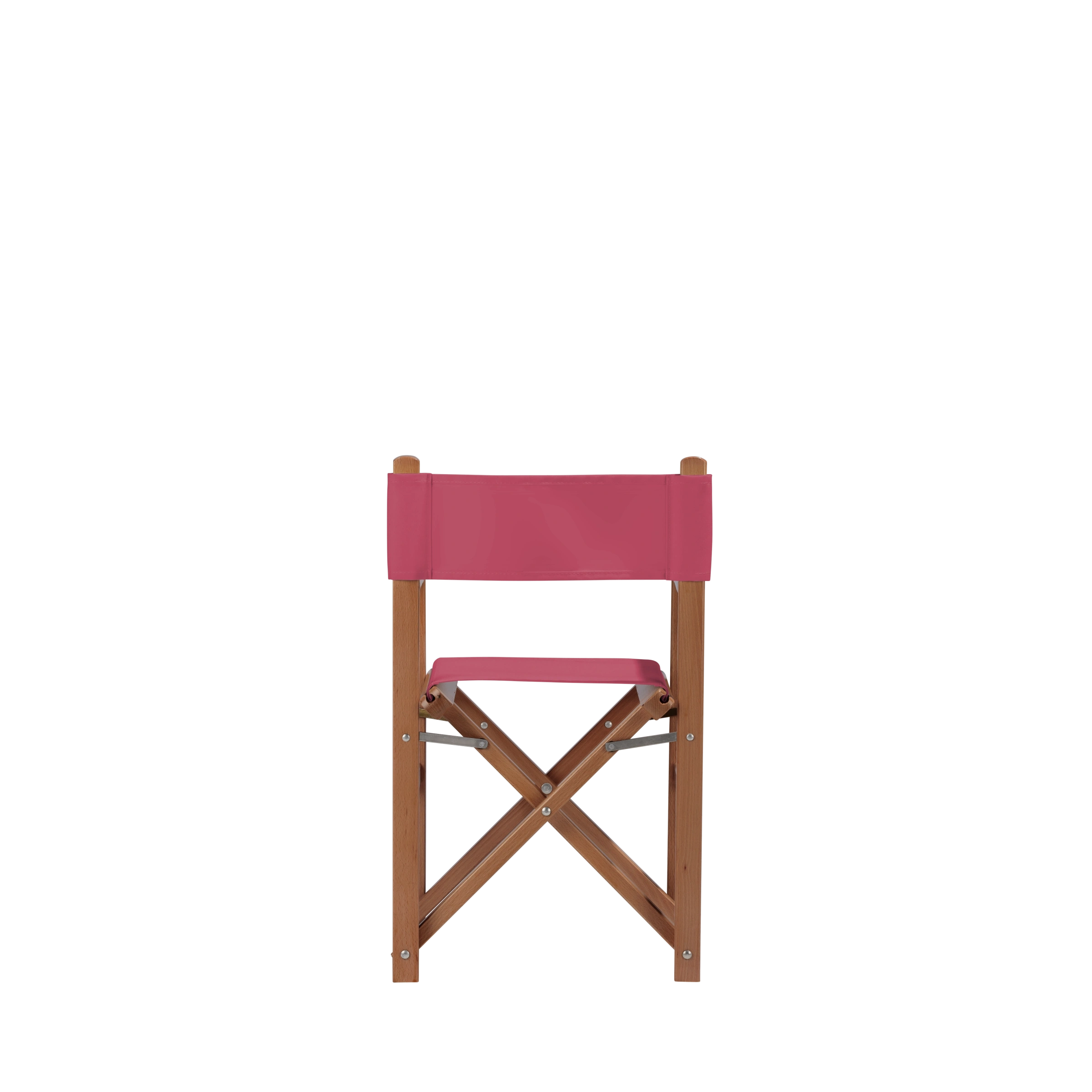 Kinderstuhl Nanni aus brandyfarbenem Buchenholz mit Bezug in fuchsia, Rückansicht
#Mini | Set (Farbe)_fuchsia