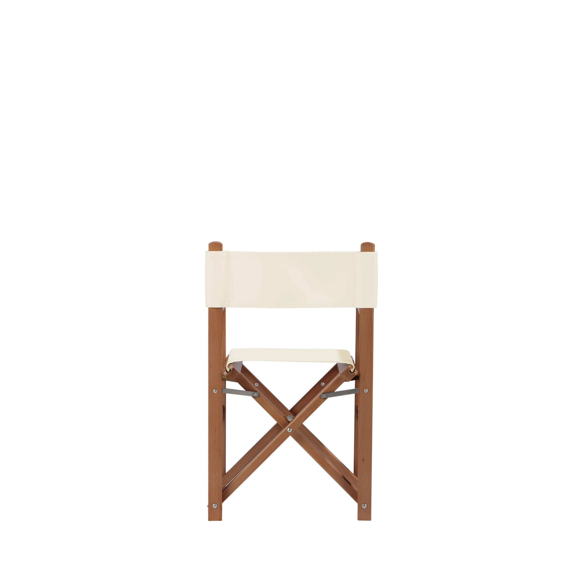 Kinderstuhl Nanni aus brandyfarbenem Buchenholz mit naturfarbenem Bezug, Rückansicht
#Mini | Set (Farbe)_natur