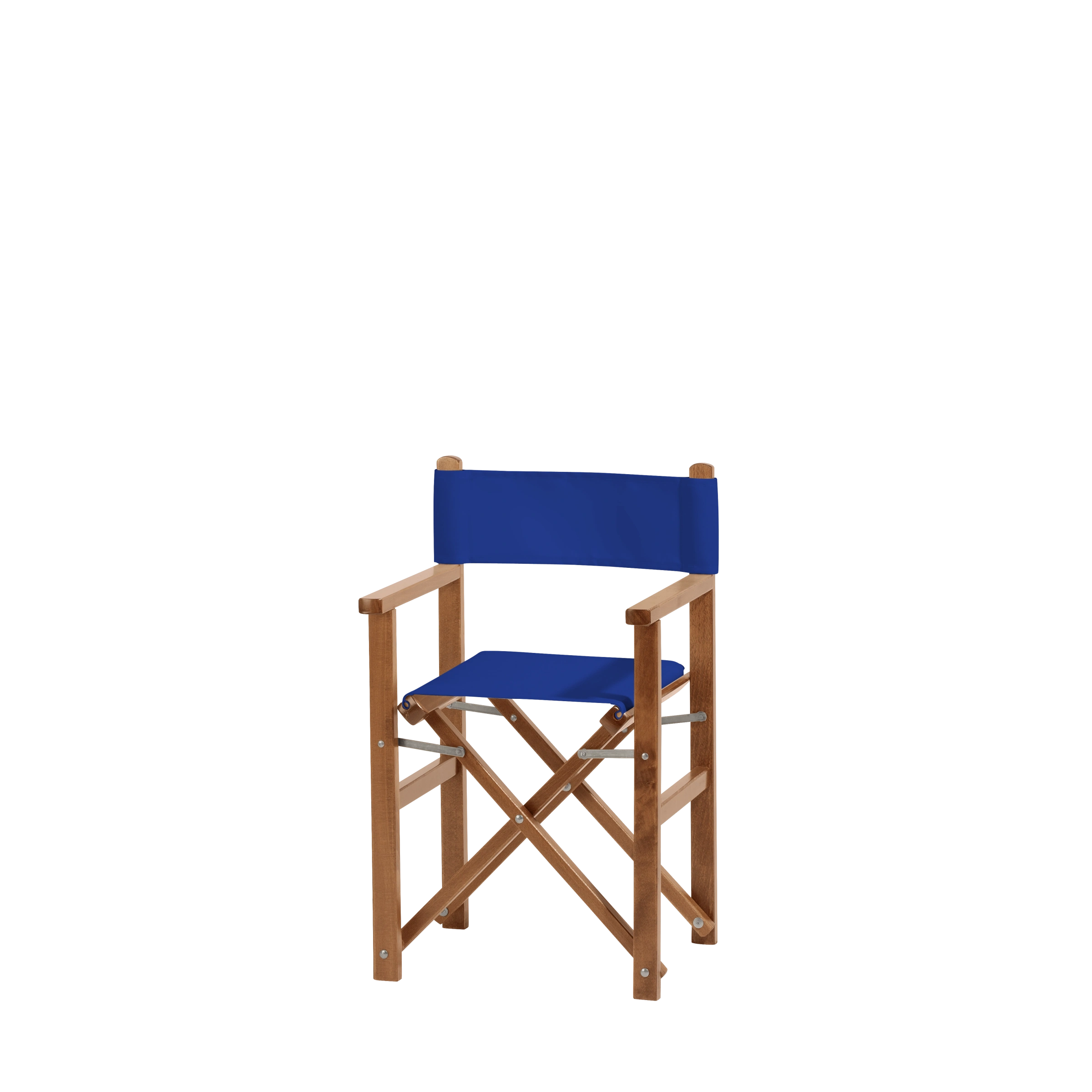 Kinderstuhl Nanni aus brandyfarbenem Buchenholz mit dunkelblauem Bezug, Seitenansicht
#Mini | Set (Farbe)_dunkelblau