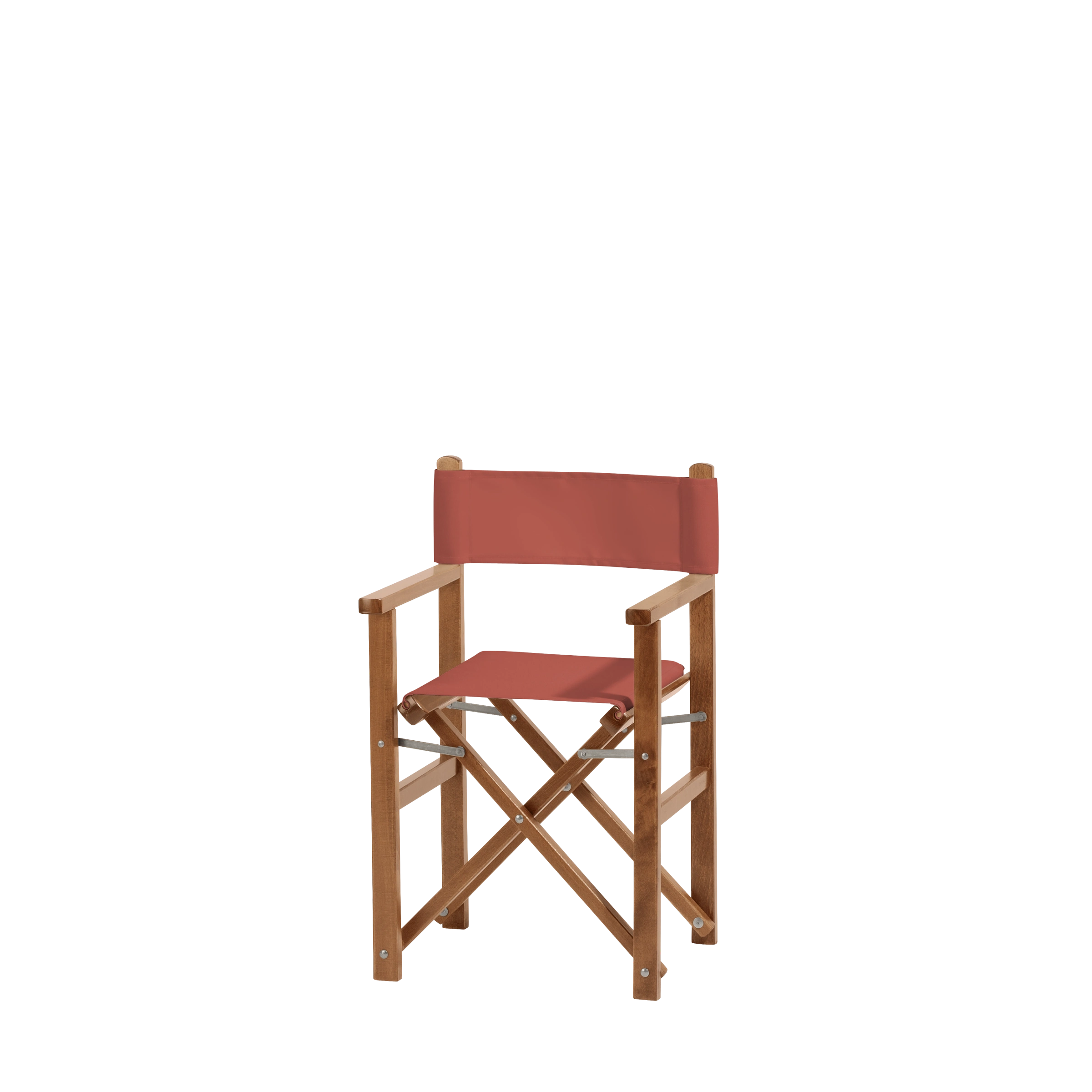 Kinderstuhl Nanni aus brandyfarbenem Buchenholz mit Bezug in terracotta, Seitenansicht
#Mini | Set (Farbe)_terracotta