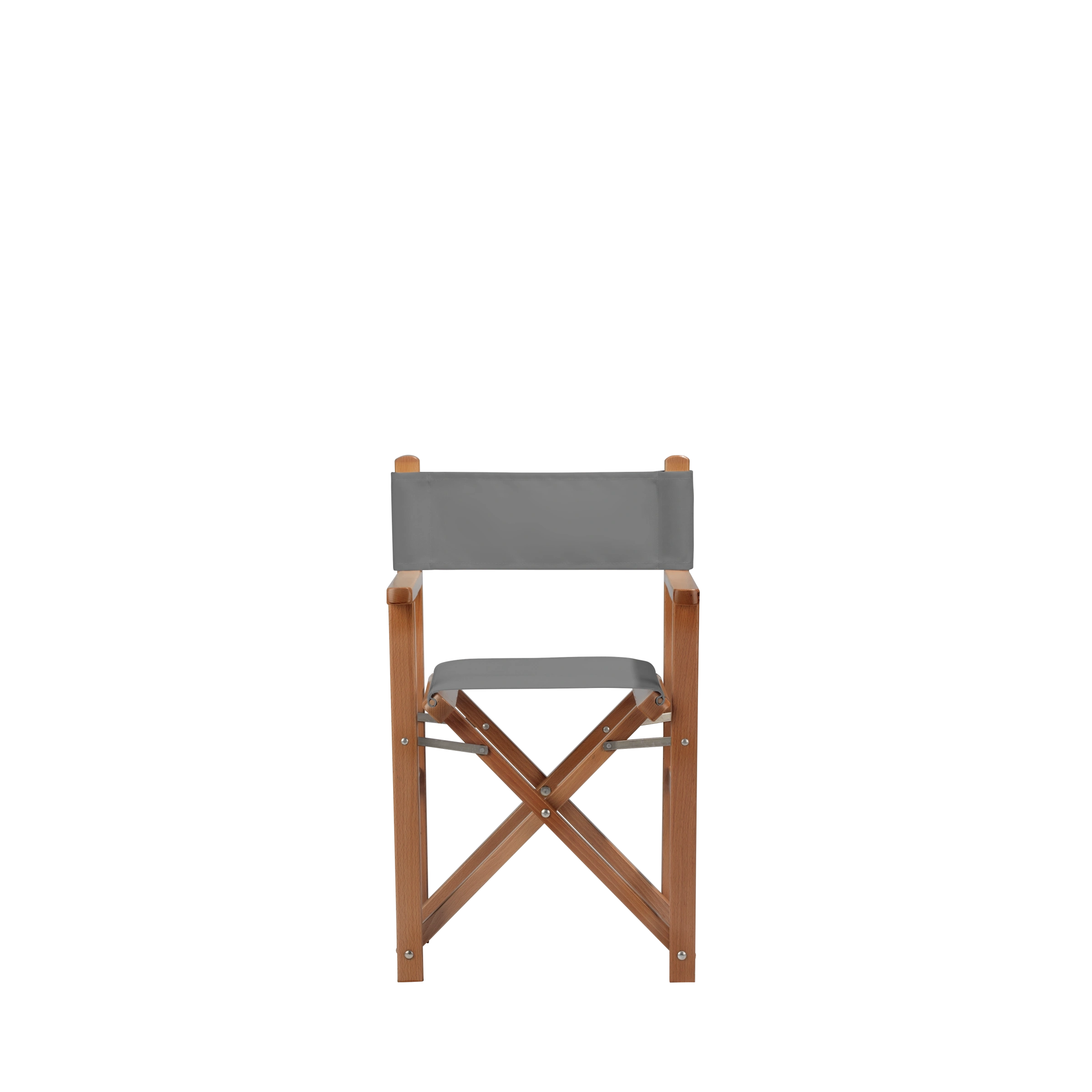 Kinderstuhl Nanni aus brandyfarbenem Buchenholz mit Bezug in anthrazit, Frontalansicht
#Mini | Set (Farbe)_anthrazit