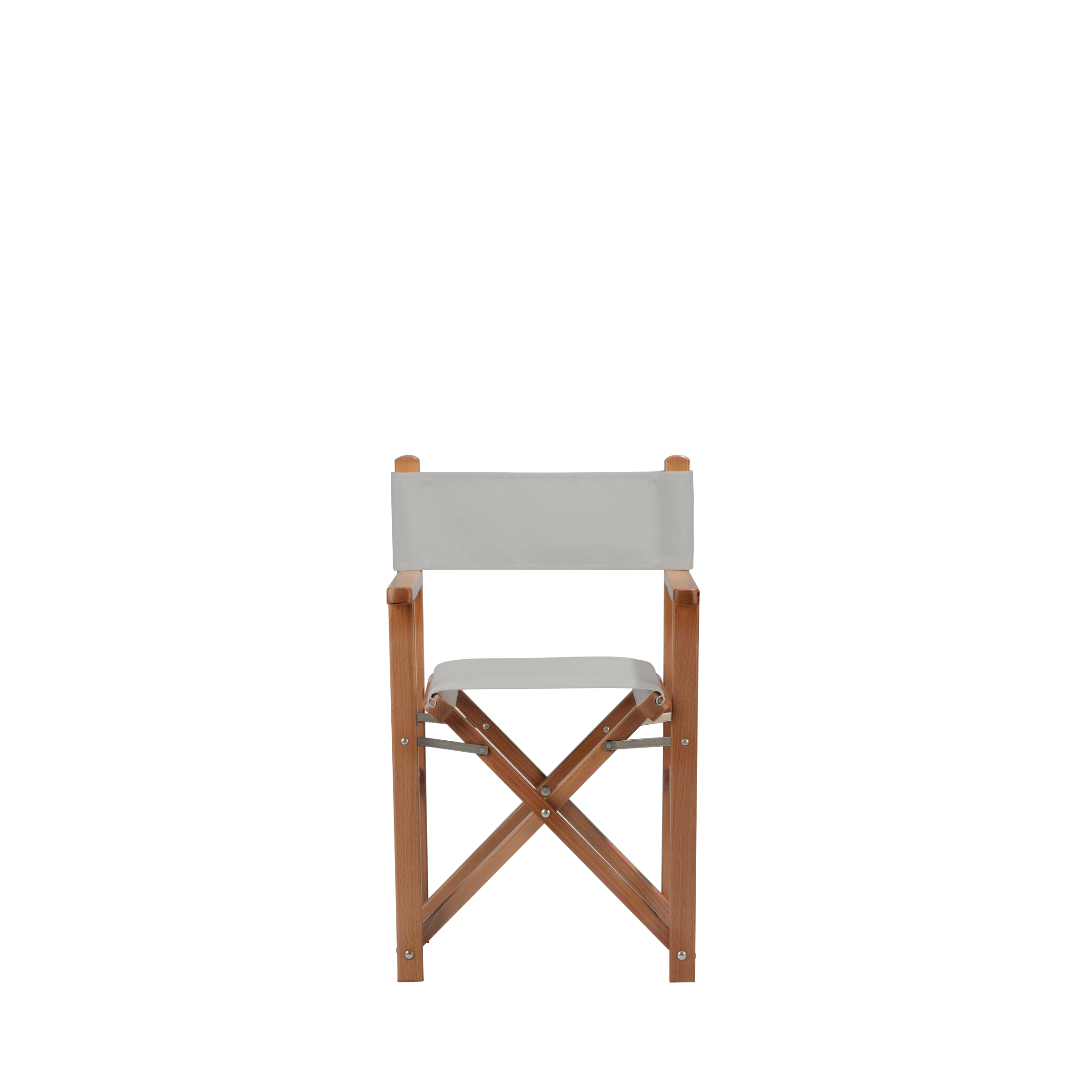 Kinderstuhl Nanni aus brandyfarbenem Buchenholz mit hellgrauem Bezug, Frontalansicht
#Mini | Set (Farbe)_hellgrau