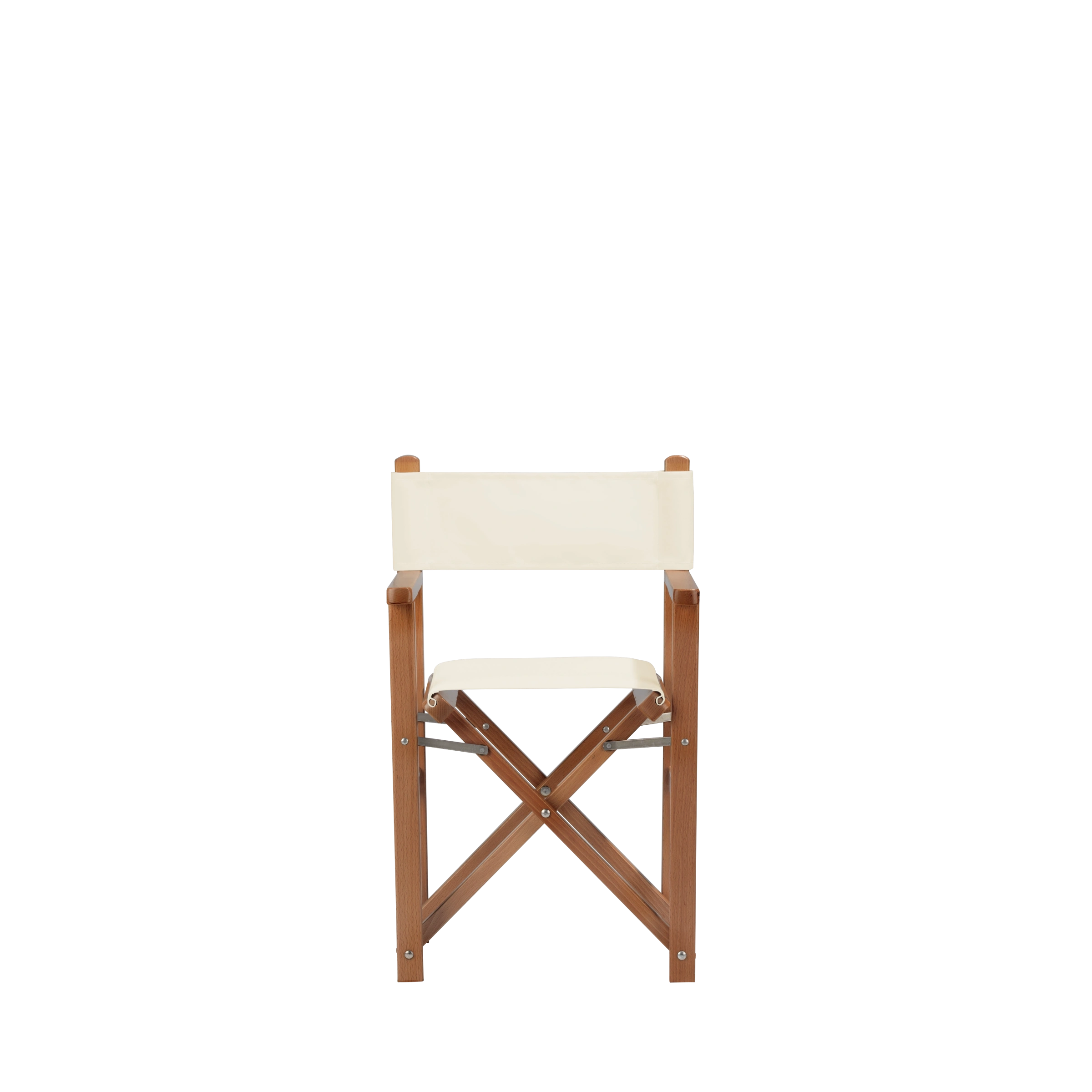 Kinderstuhl Nanni aus brandyfarbenem Buchenholz mit naturfarbenem Bezug, Frontalansicht
#Mini | Set (Farbe)_natur