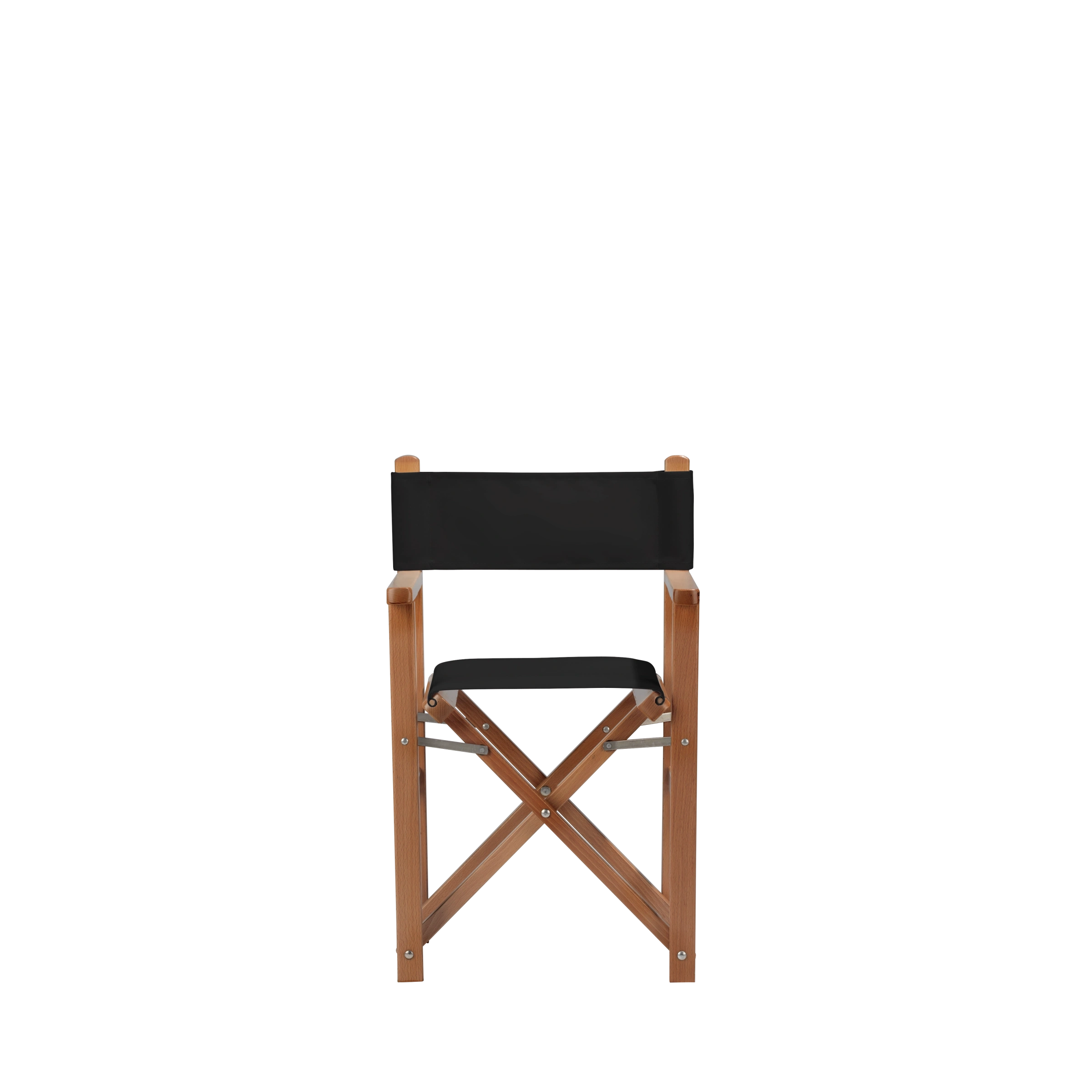 Kinderstuhl Nanni aus brandyfarbenem Buchenholz mit schwarzem Bezug, Frontalansicht
#Mini | Set (Farbe)_schwarz