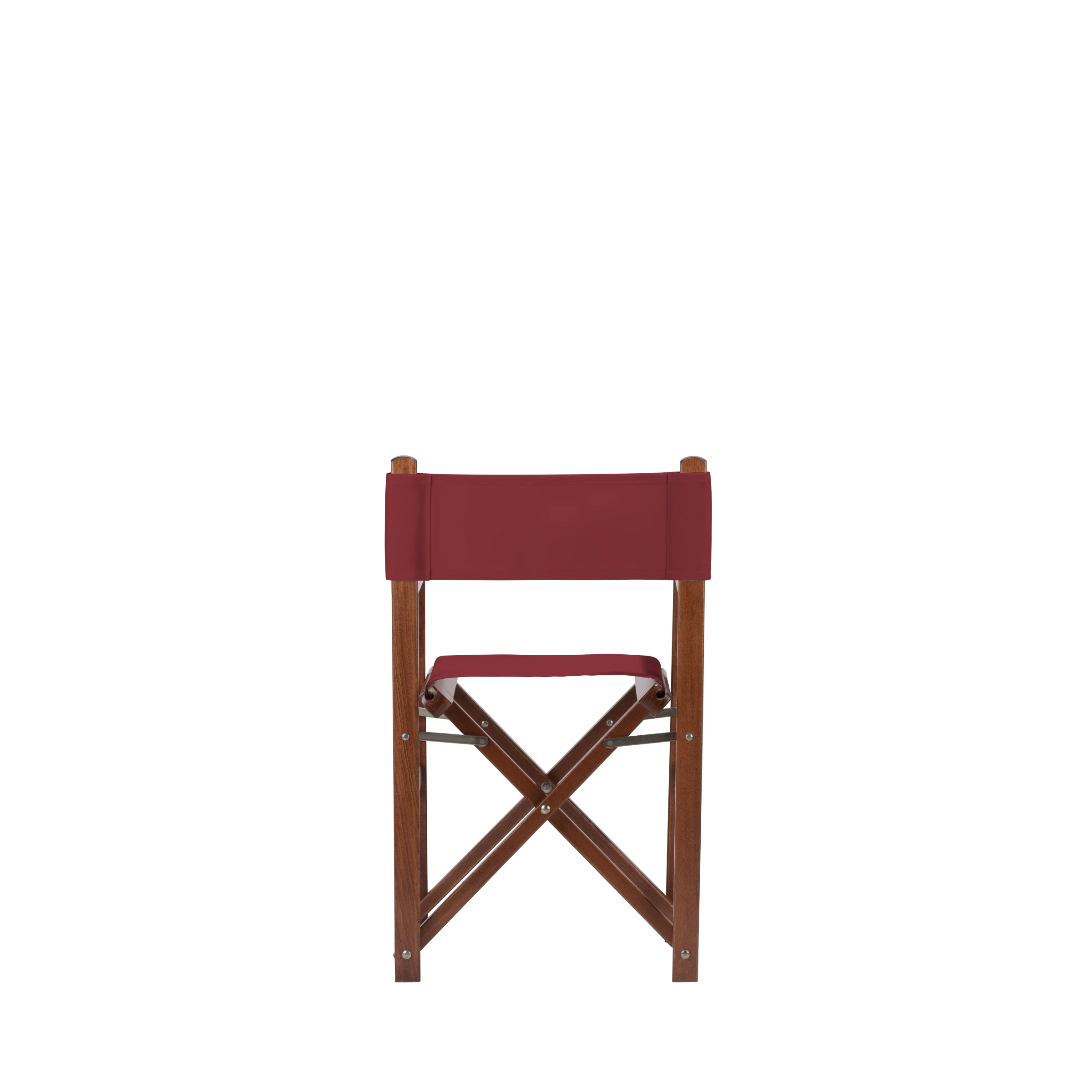 Kinderstuhl Nanni aus braunem Buchenholz mit Bezug in bordeaux, Rückansicht
#Mini | Set (Farbe)_bordeaux