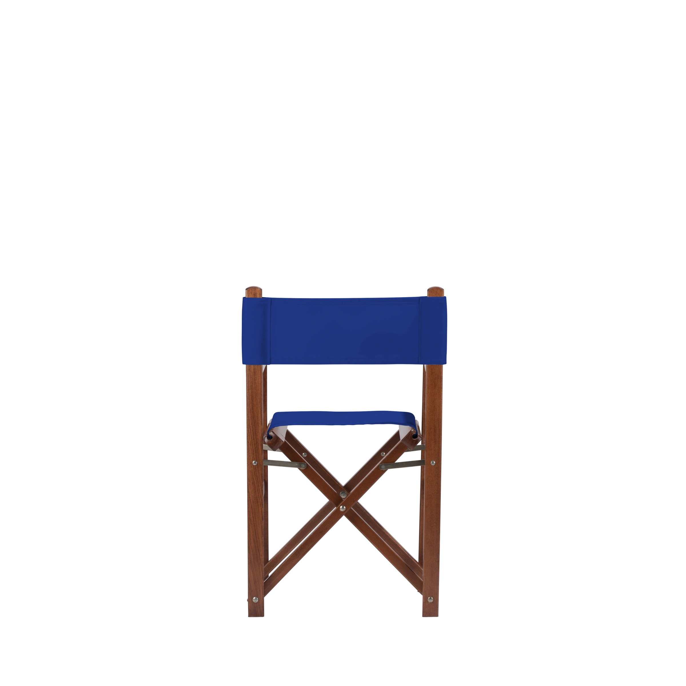 Kinderstuhl Nanni aus braunem Buchenholz mit dunkelblauem Bezug, Rückansicht
#Mini | Set (Farbe)_dunkelblau
