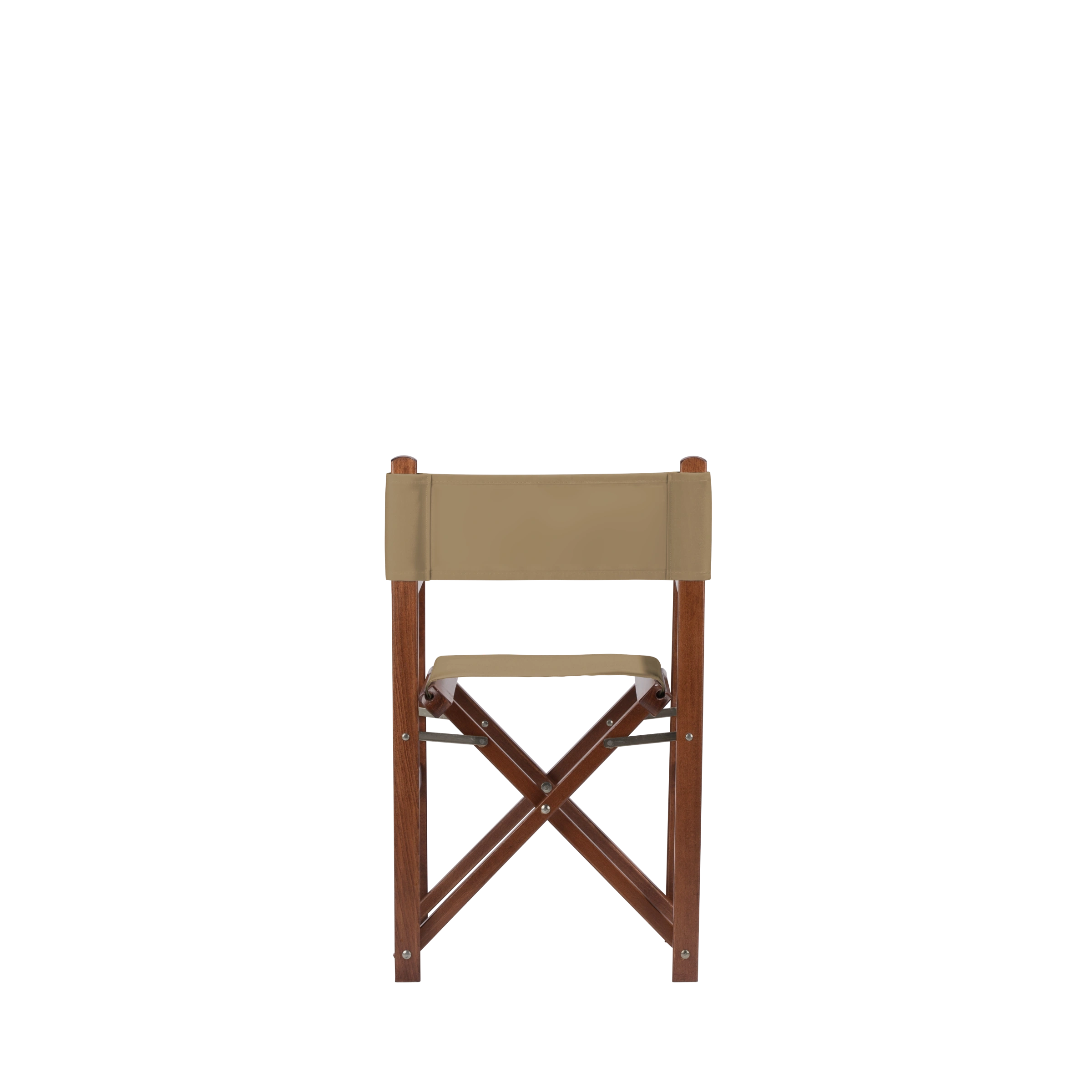 Kinderstuhl Nanni aus braunem Buchenholz mit Bezug in grau-beige, Rückansicht
#Mini | Set (Farbe)_grau-beige