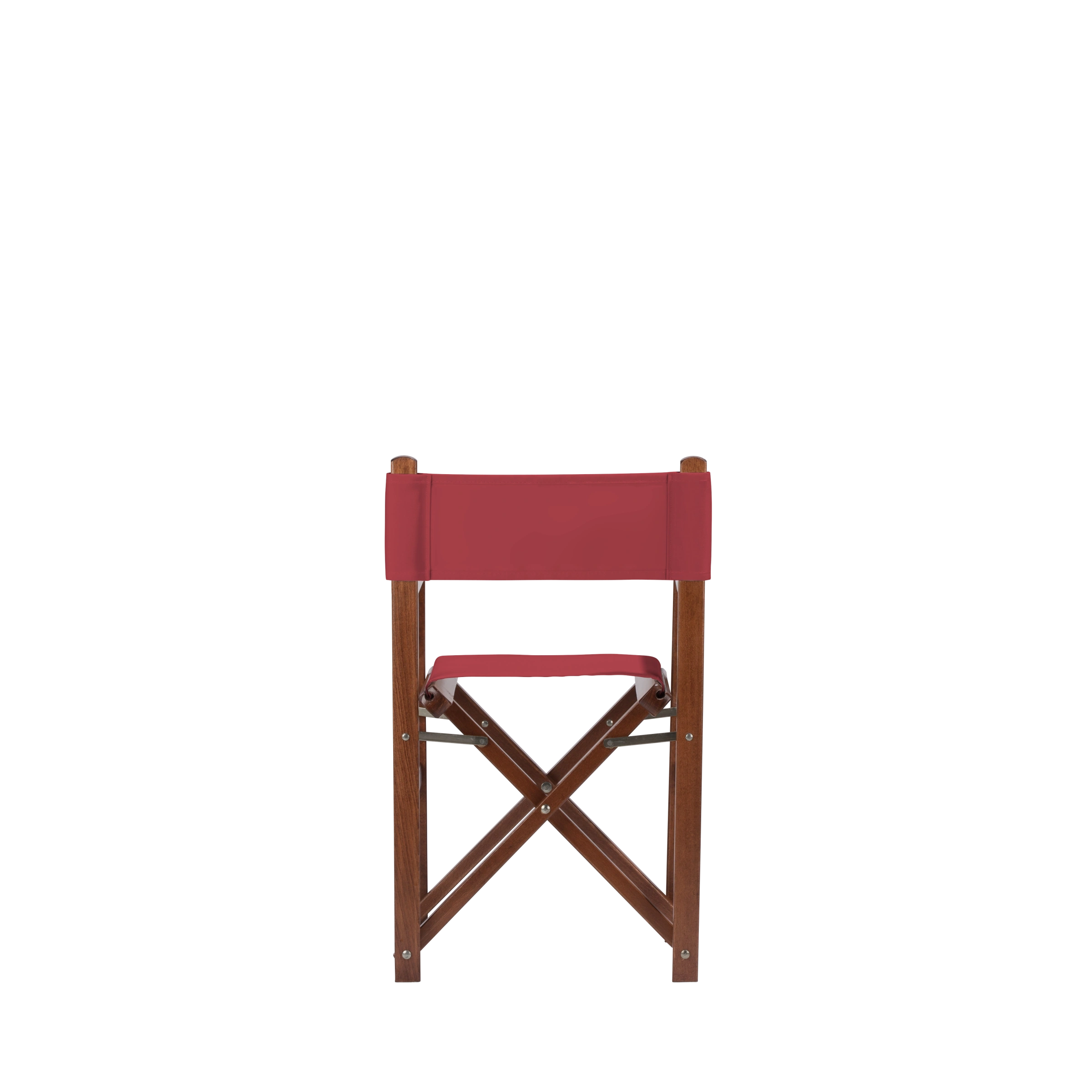 Kinderstuhl Nanni aus braunem Buchenholz mit rotem Bezug, Rückansicht
#Mini | Set (Farbe)_rot