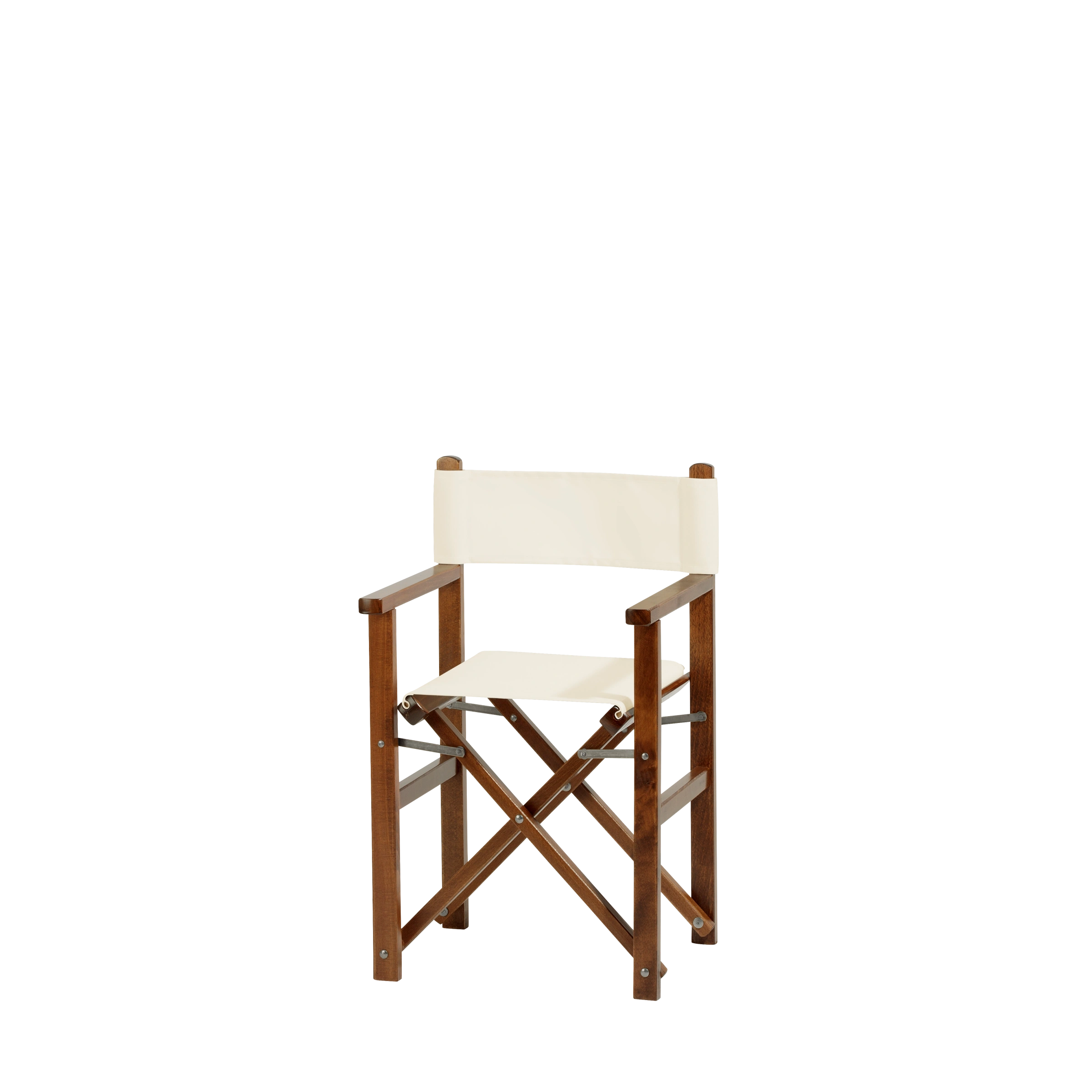 Kinderstuhl Nanni aus braunem Buchenholz mit naturfarbenem Bezug, Seitenansicht
#Mini | Set (Farbe)_natur