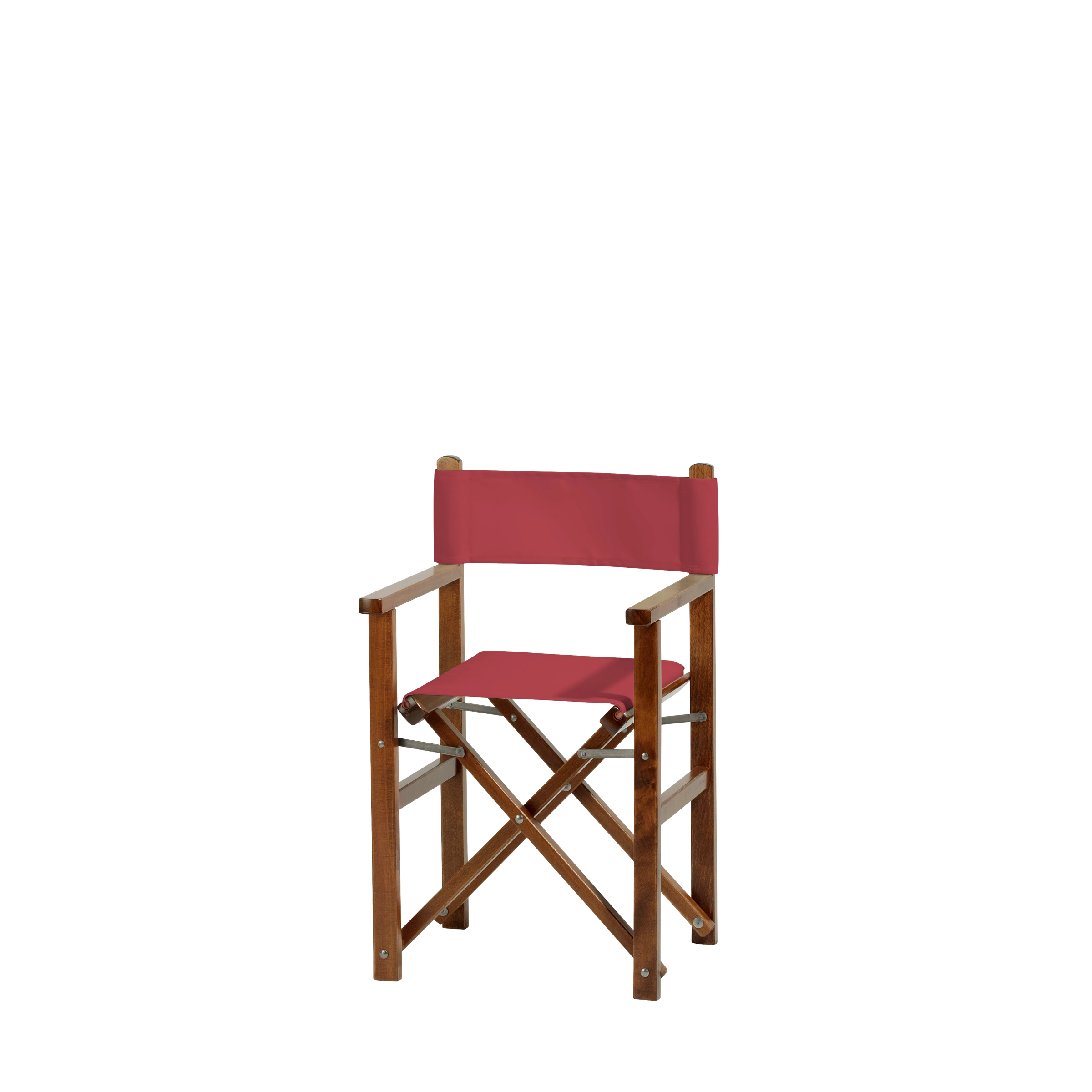 Kinderstuhl Nanni aus braunem Buchenholz mit rotem Bezug, Seitenansicht
#Mini | Set (Farbe)_rot