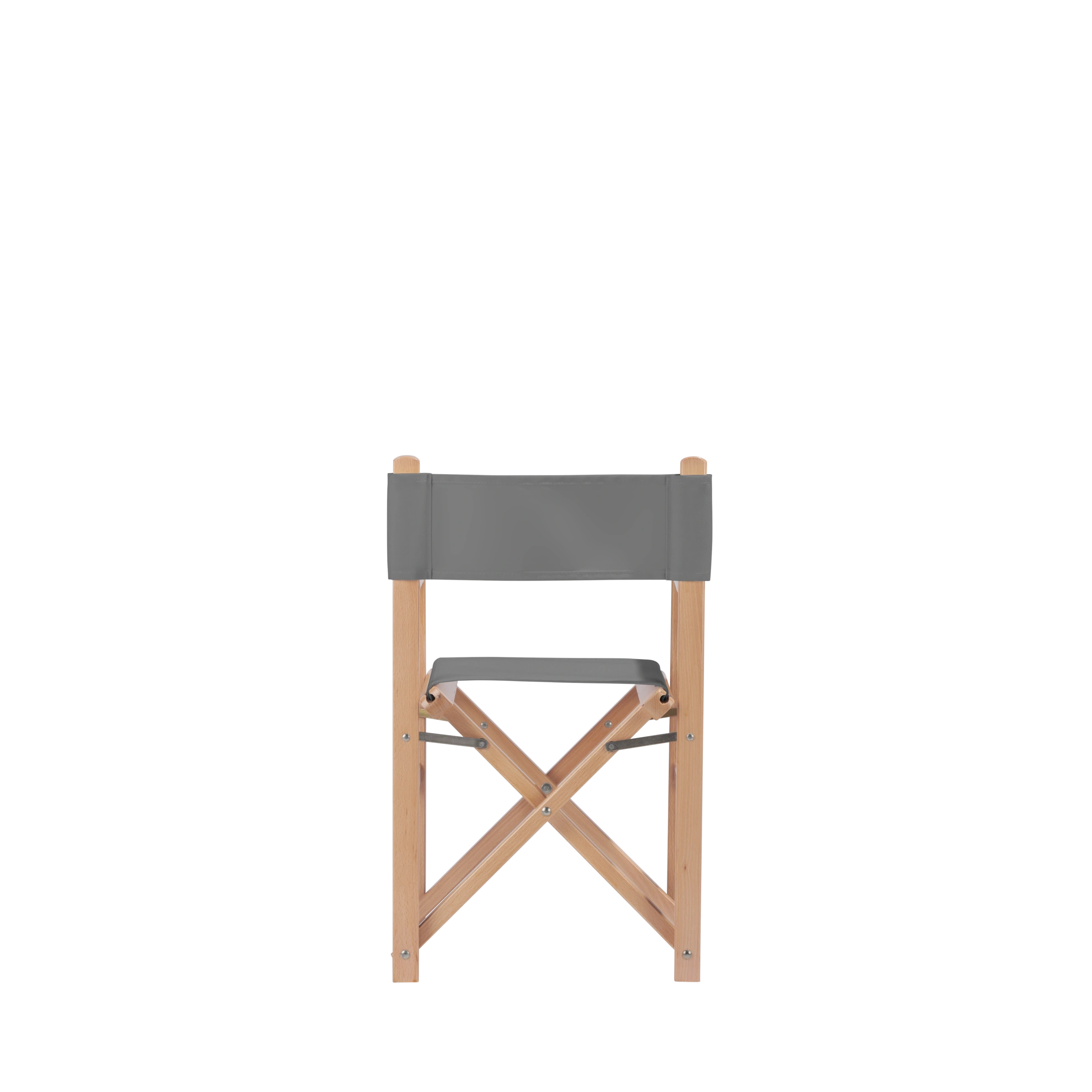 Kinderstuhl Nanni aus naturfarbenem Buchenholz mit Bezug in anthrazit, Rückansicht
#Mini | Set (Farbe)_anthrazit