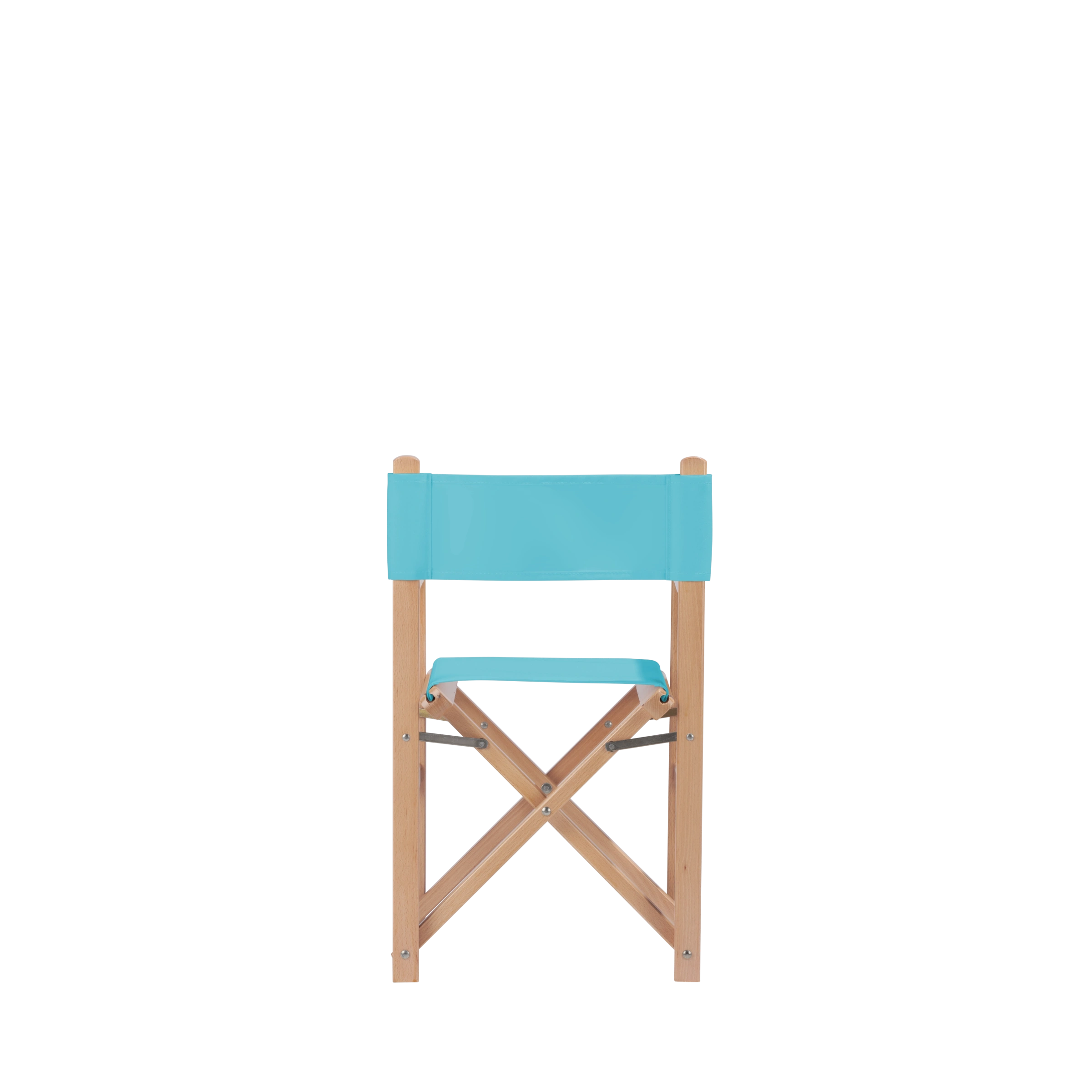 Kinderstuhl Nanni aus naturfarbenem Buchenholz mit hellblauem Bezug, Rückansicht
#Mini | Set (Farbe)_hellblau