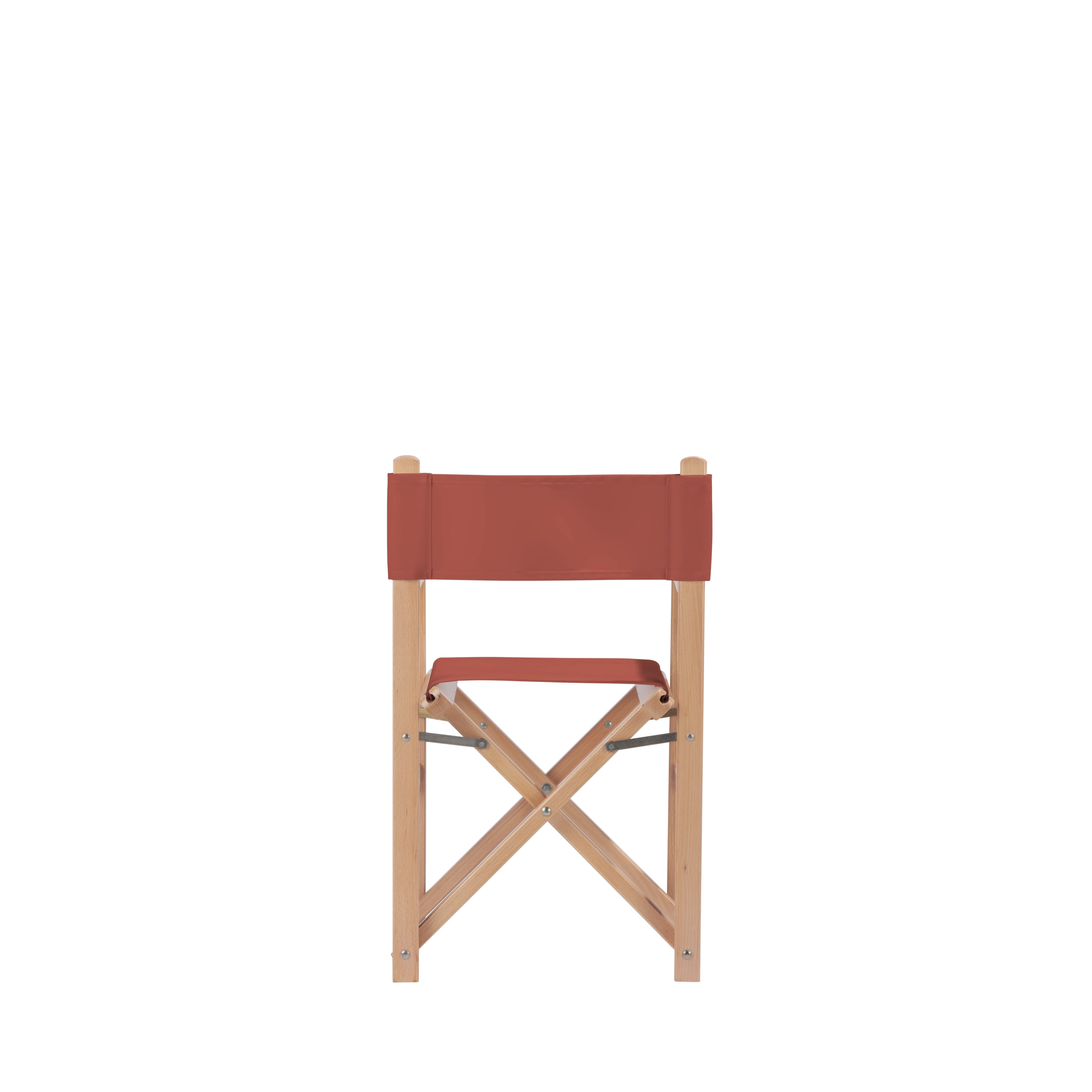 Kinderstuhl Nanni aus naturfarbenem Buchenholz mit Bezug in terracotta, Rückansicht
#Mini | Set (Farbe)_terracotta