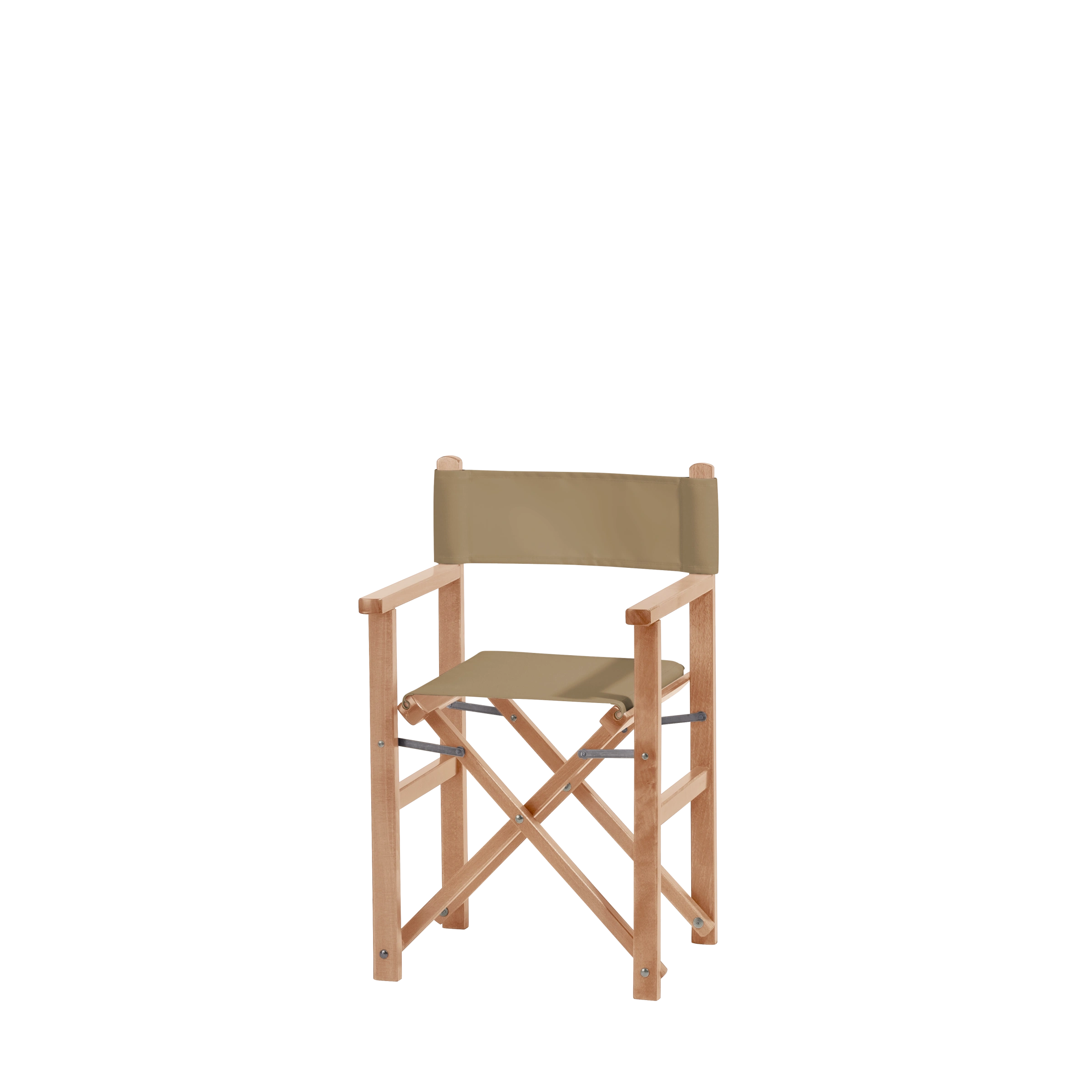 Kinderstuhl Nanni aus naturfarbenem Buchenholz mit Bezug in grau-beige, Seitenansicht
#Mini | Set (Farbe)_grau-beige