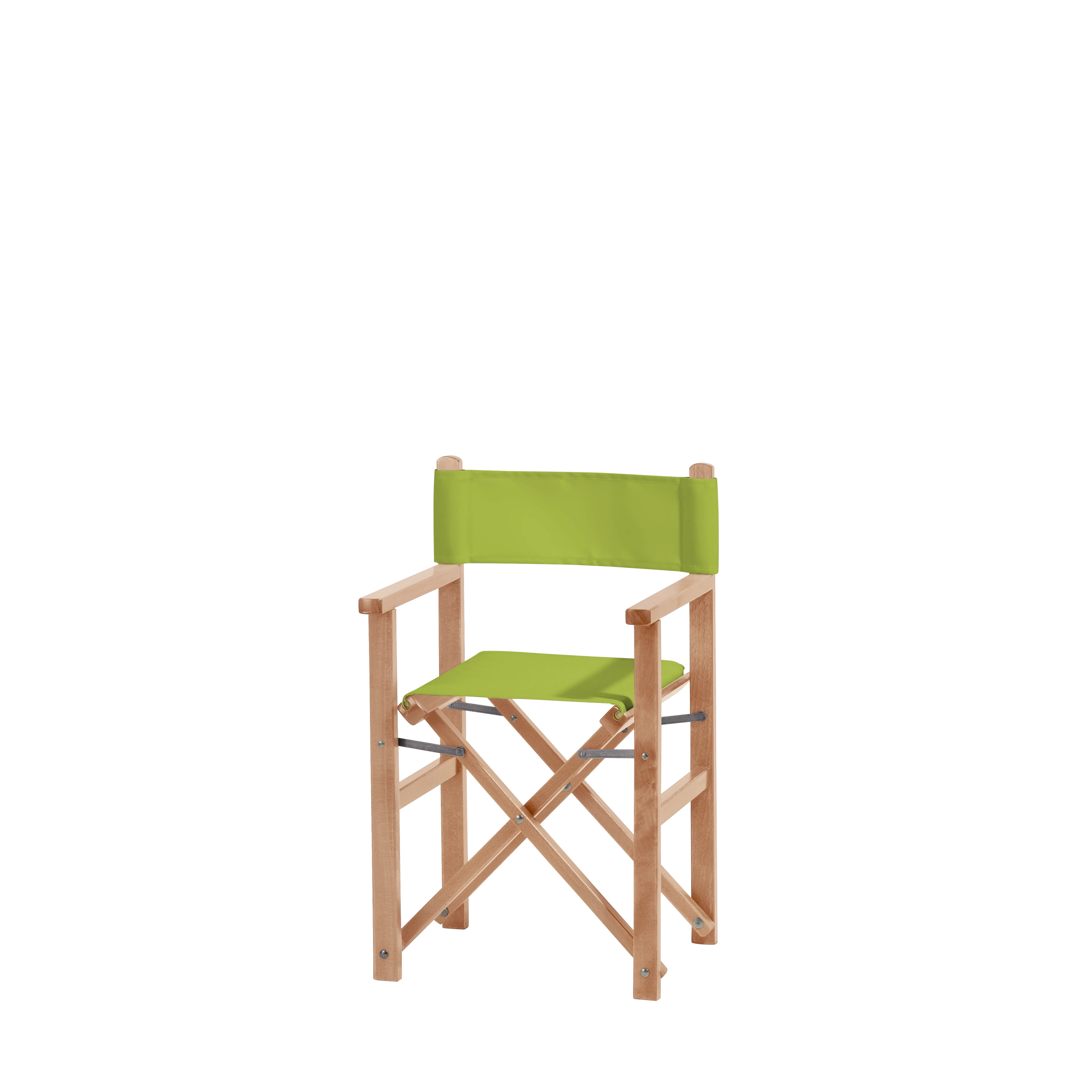 Kinderstuhl Nanni aus naturfarbenem Buchenholz mit hellgrünem Bezug, Seitenansicht
#Mini | Set (Farbe)_hellgrün