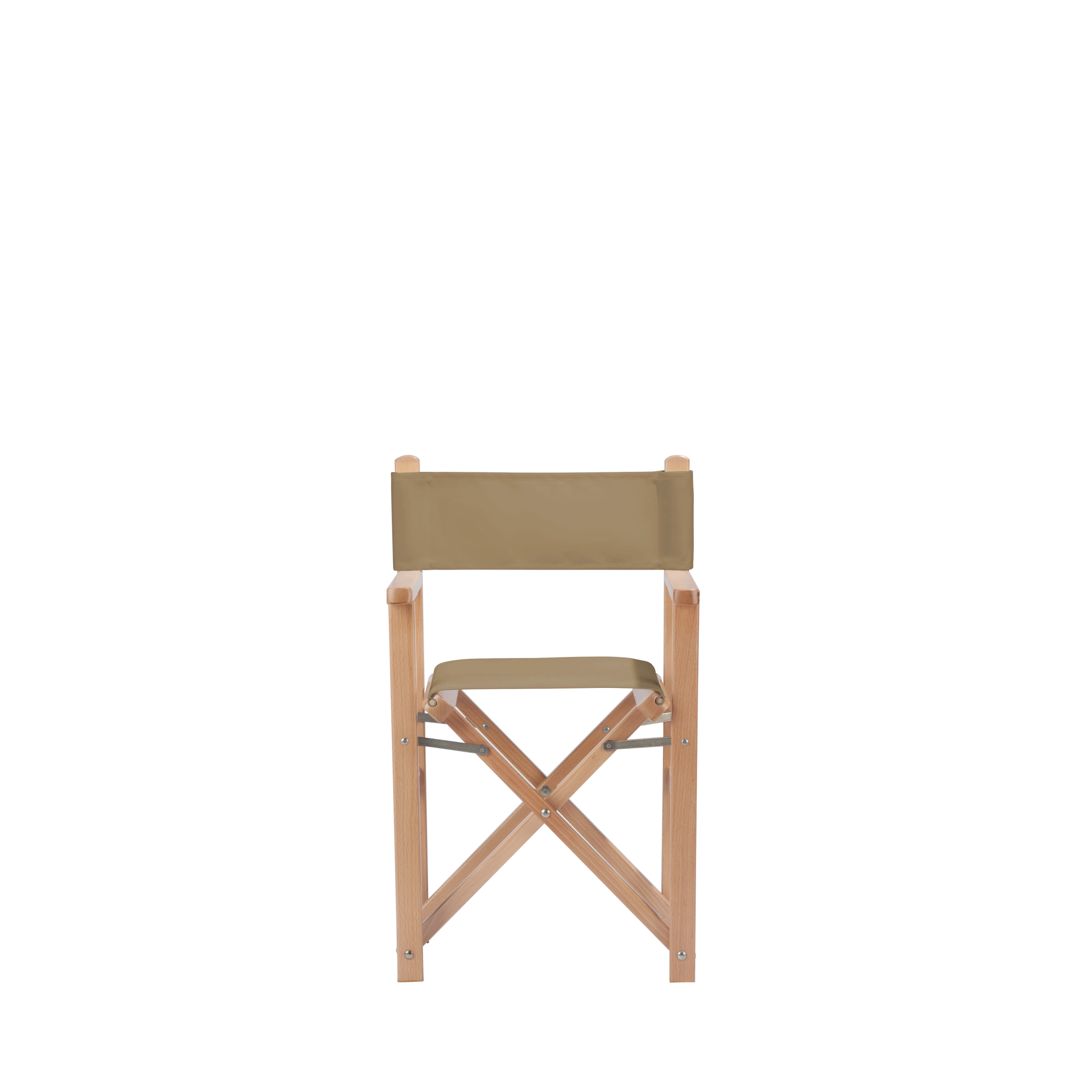 Kinderstuhl Nanni aus naturfarbenem Buchenholz mit Bezug in grau-beige, Frontalansicht
#Mini | Set (Farbe)_grau-beige