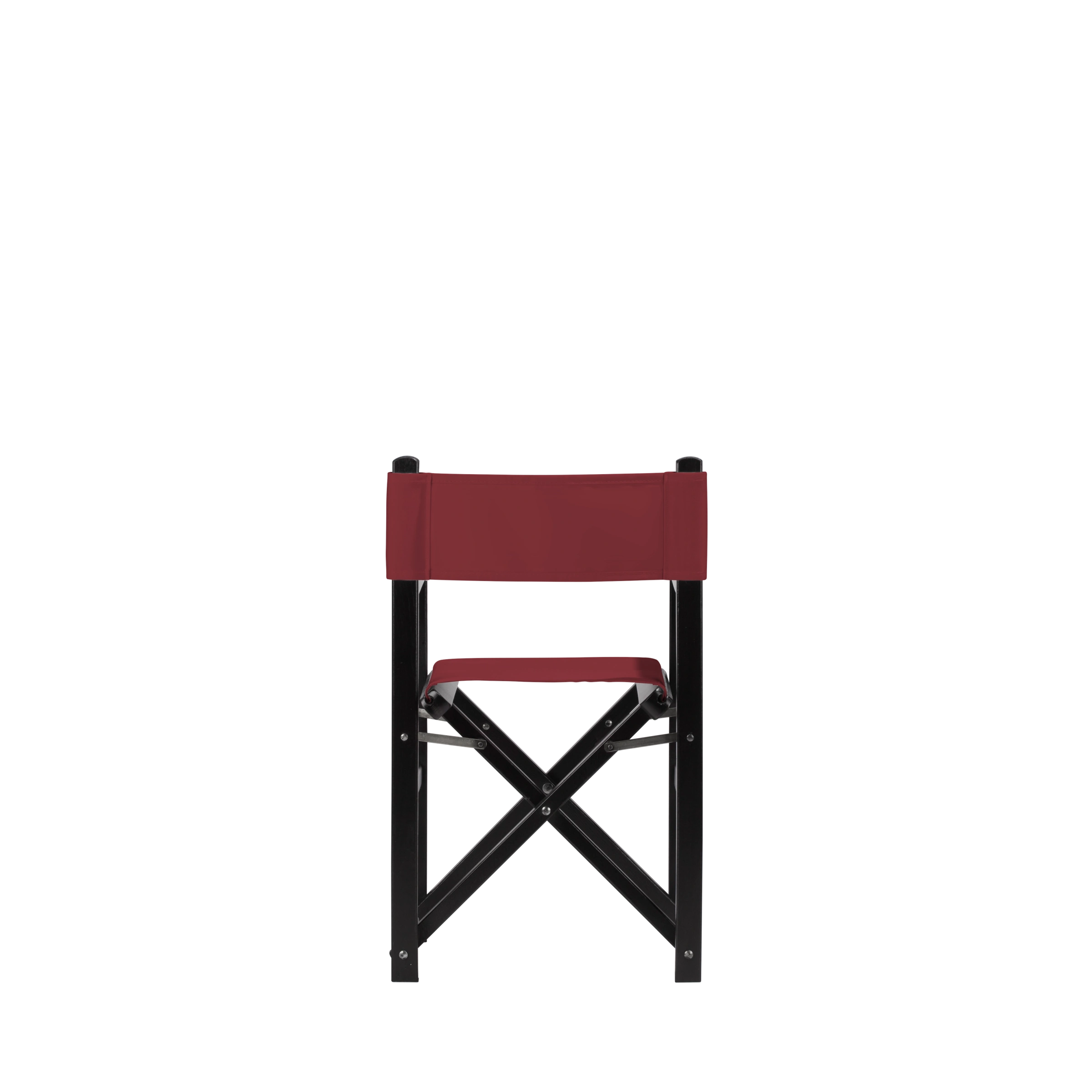 Kinderstuhl Nanni aus schwarzem Buchenholz mit Bezug in bordeaux, Rückansicht
#Mini | Set (Farbe)_bordeaux