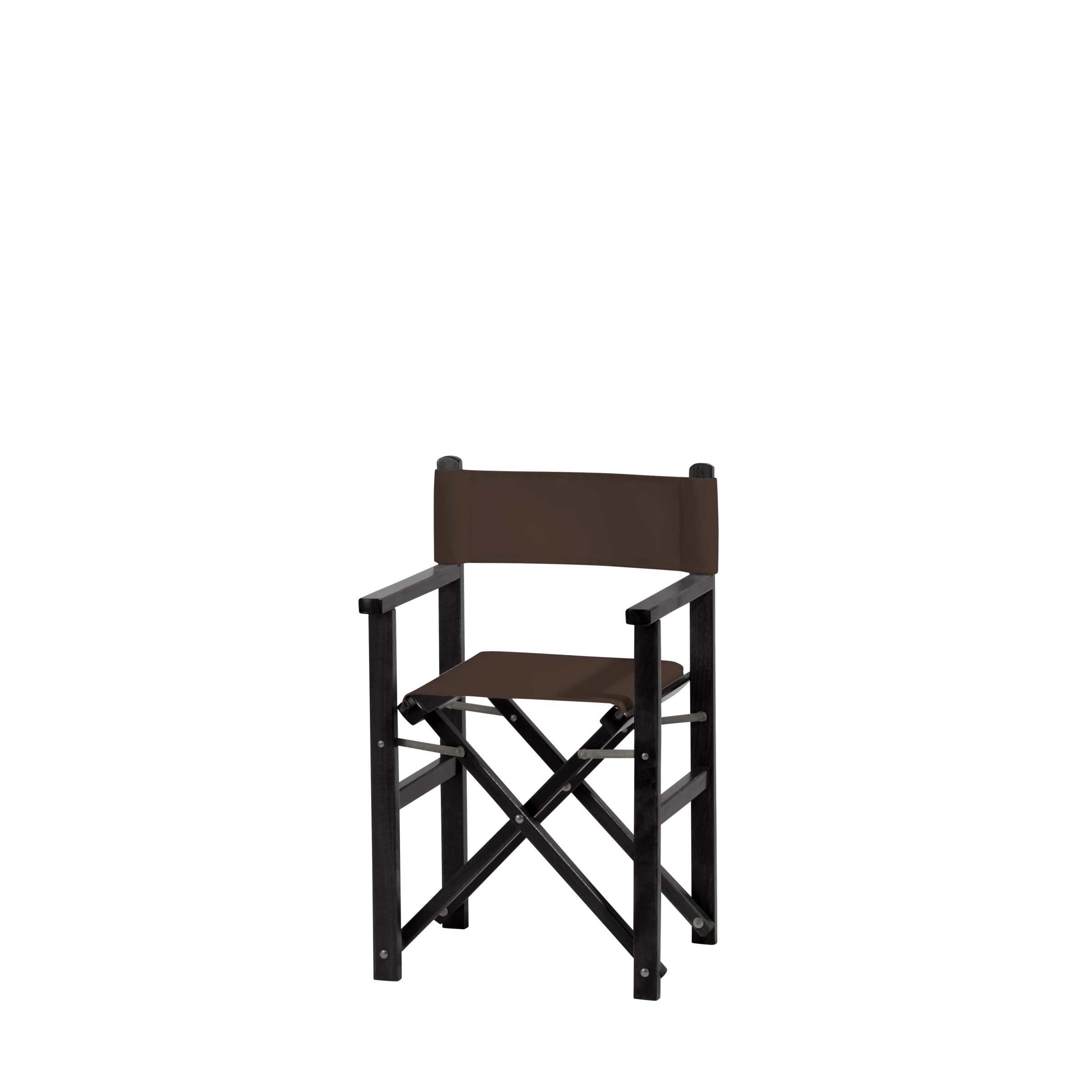 Kinderstuhl Nanni aus schwarzem Buchenholz mit Bezug in caffé, Seitenansicht
#Mini | Set (Farbe)_caffé