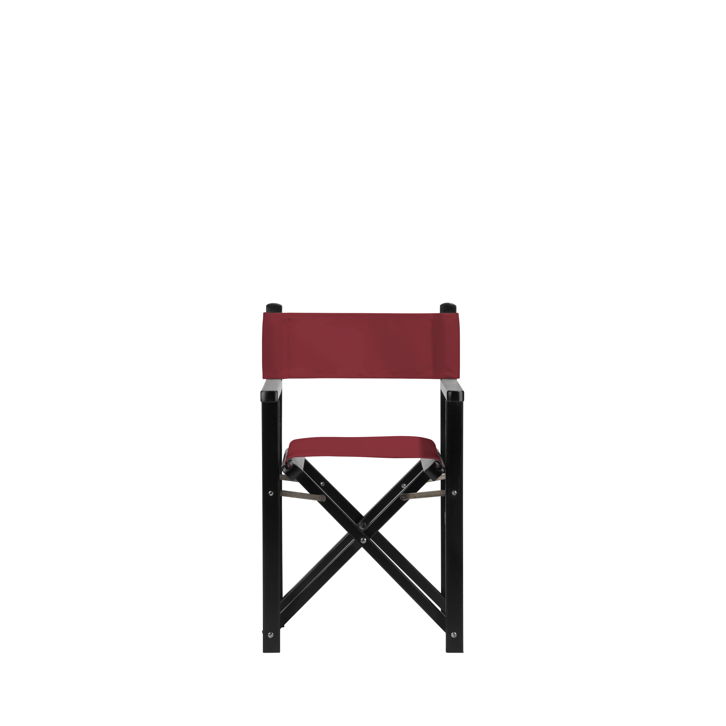 Kinderstuhl Nanni aus schwarzem Buchenholz mit Bezug in bordeaux, Frontalansicht
#Mini | Set (Farbe)_bordeaux