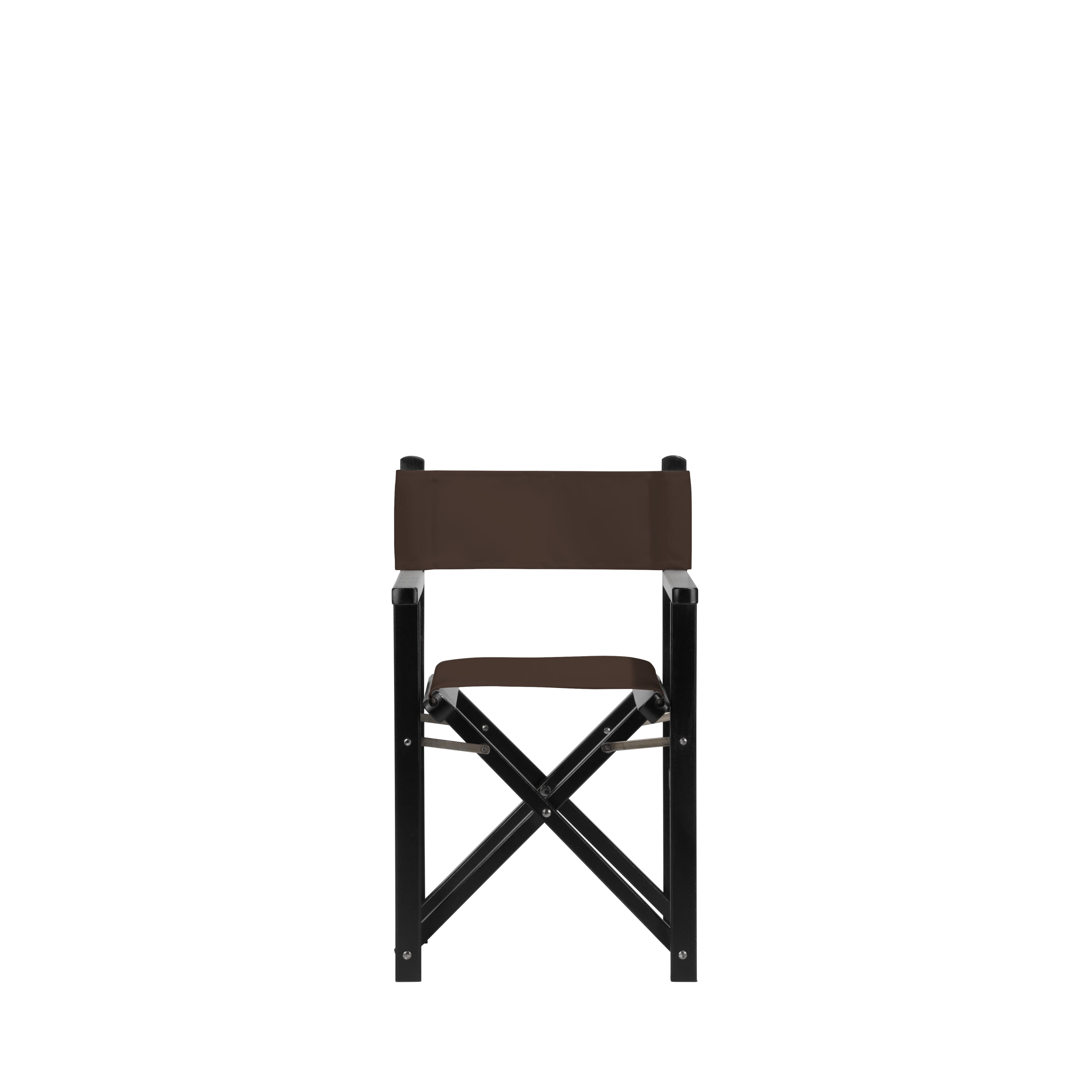 Kinderstuhl Nanni aus schwarzem Buchenholz mit Bezug in caffé, Frontalansicht
#Mini | Set (Farbe)_caffé