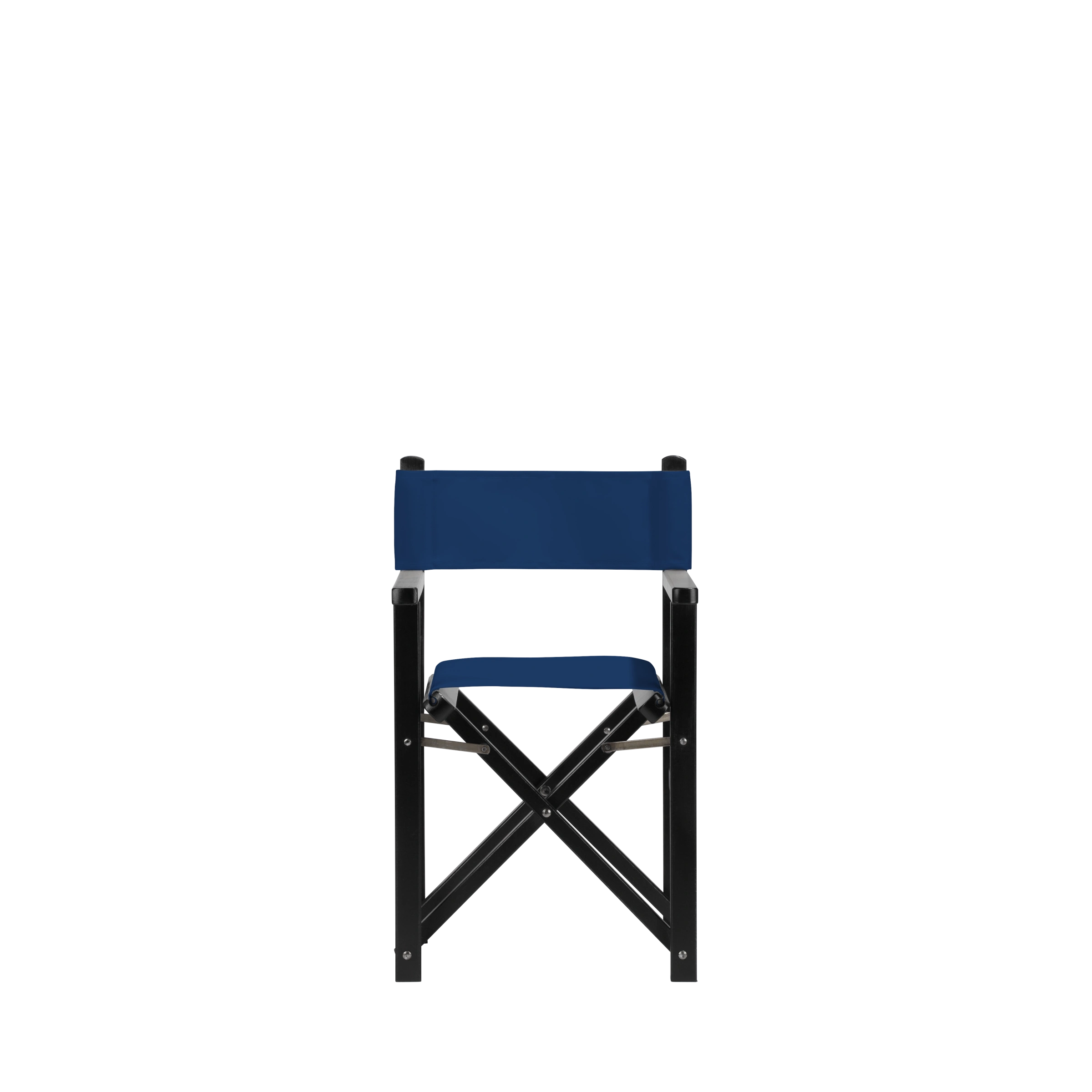 Kinderstuhl Nanni aus schwarzem Buchenholz mit Bezug in marine, Frontalansicht
#Mini | Set (Farbe)_marine