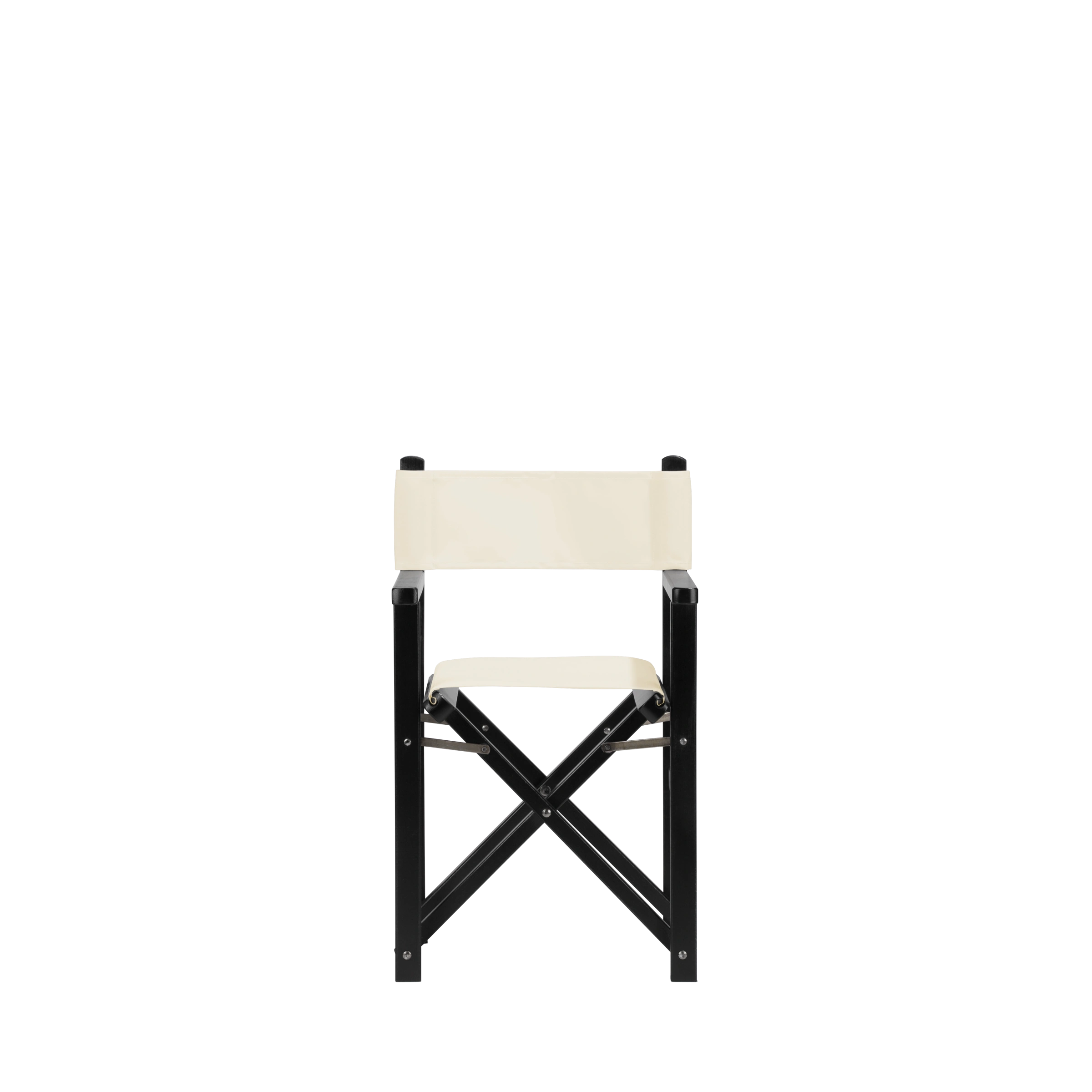 Kinderstuhl Nanni aus schwarzem Buchenholz mit naturfarbenem Bezug, Frontalansicht
#Mini | Set (Farbe)_natur