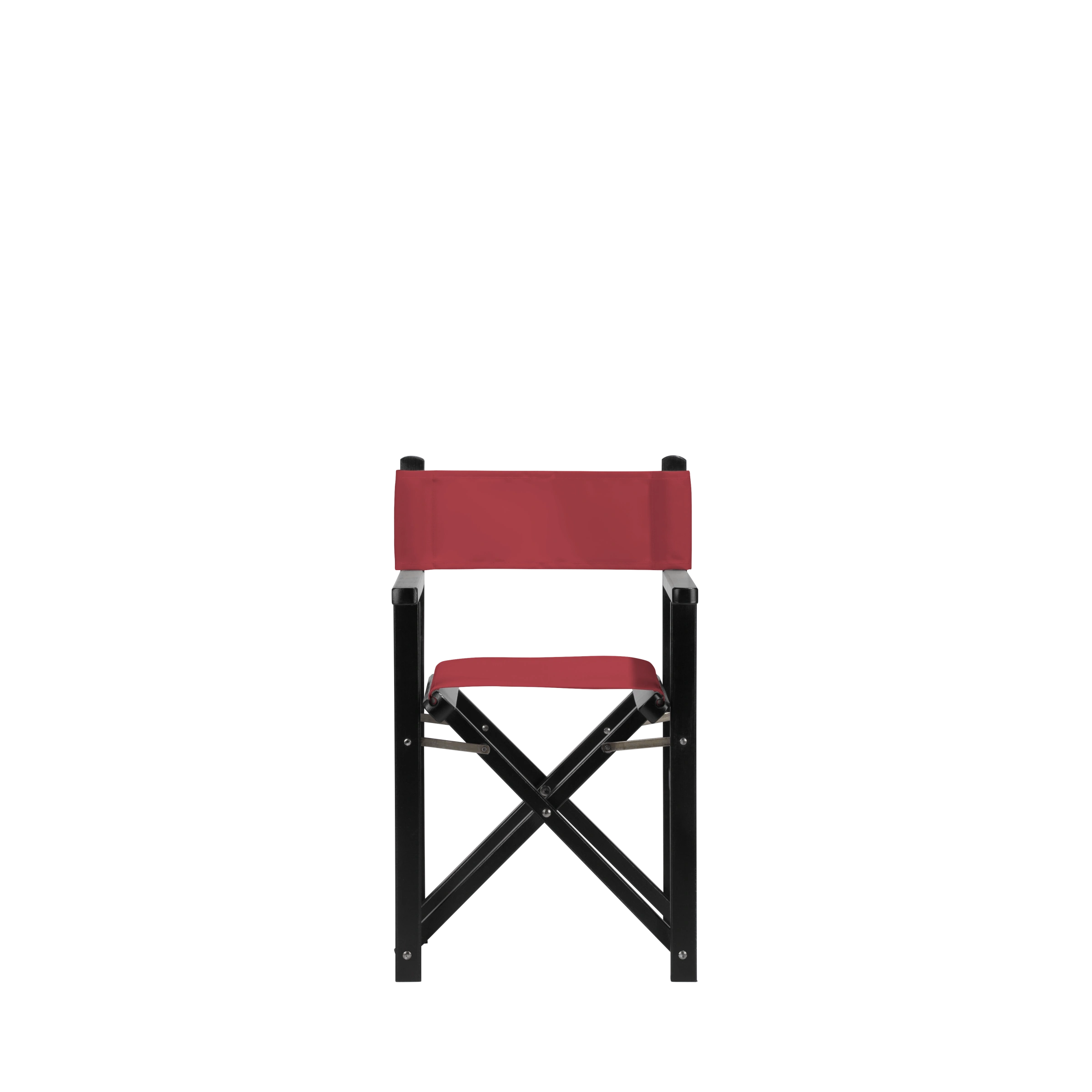 Kinderstuhl Nanni aus schwarzem Buchenholz mit rotem Bezug, Frontalansicht
#Mini | Set (Farbe)_rot