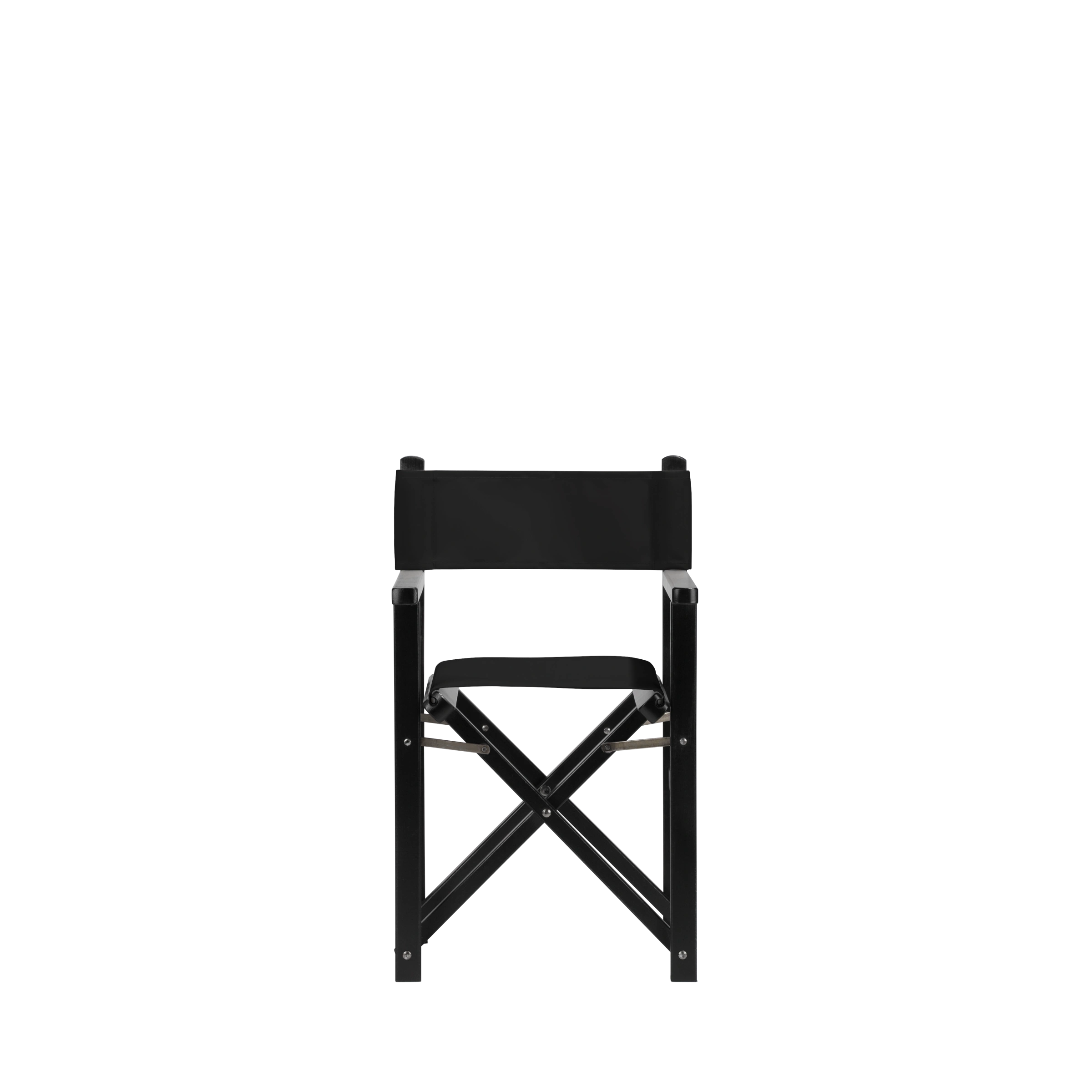 Kinderstuhl Nanni aus schwarzem Buchenholz mit schwarzem Bezug, Frontalansicht
#Mini | Set (Farbe)_schwarz