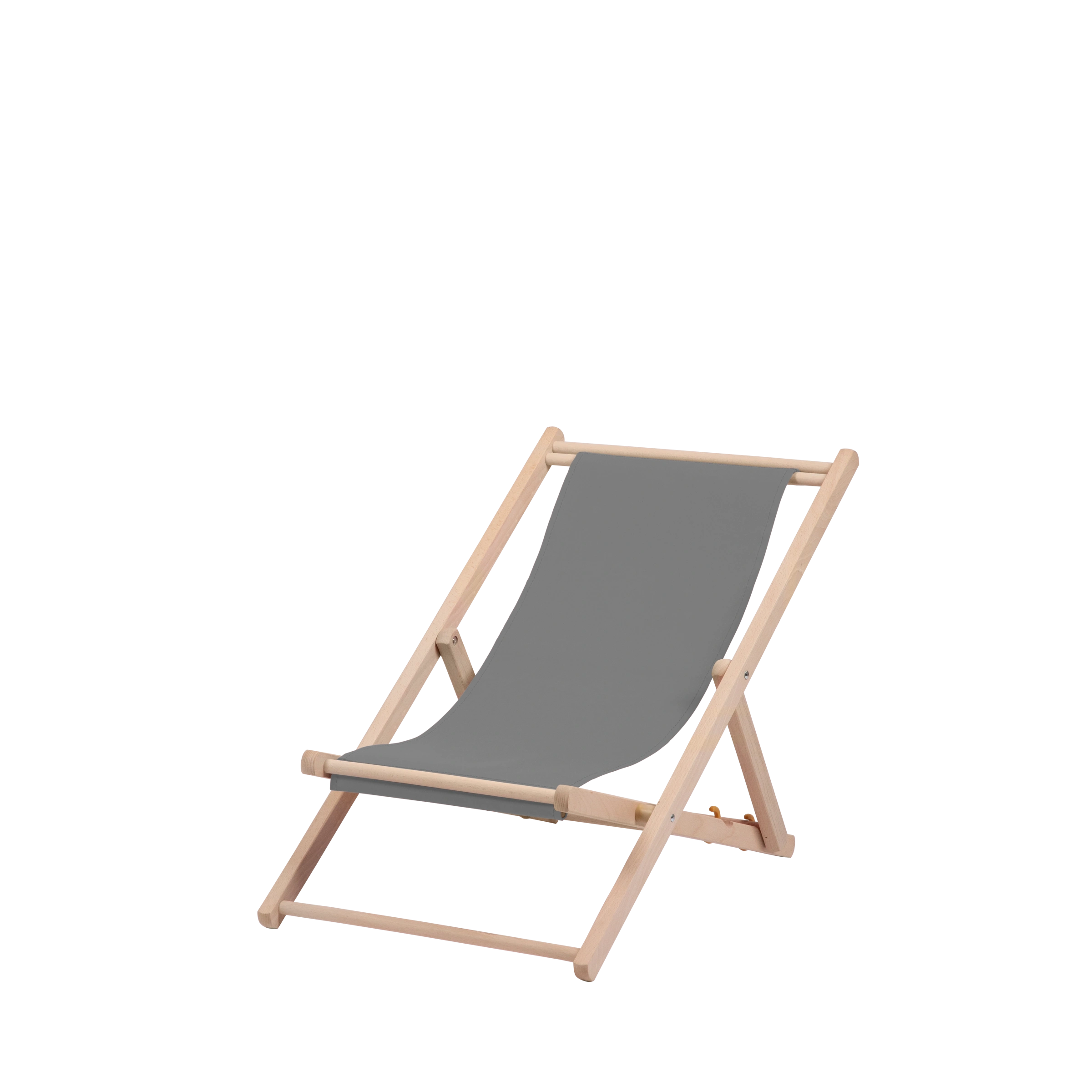 Liegestuhl Greta aus naturbelassenem Buchenholz mit anthrazitem Bezug, Seitenansicht
#Mini | Liegefläche (Farbe)_anthrazit