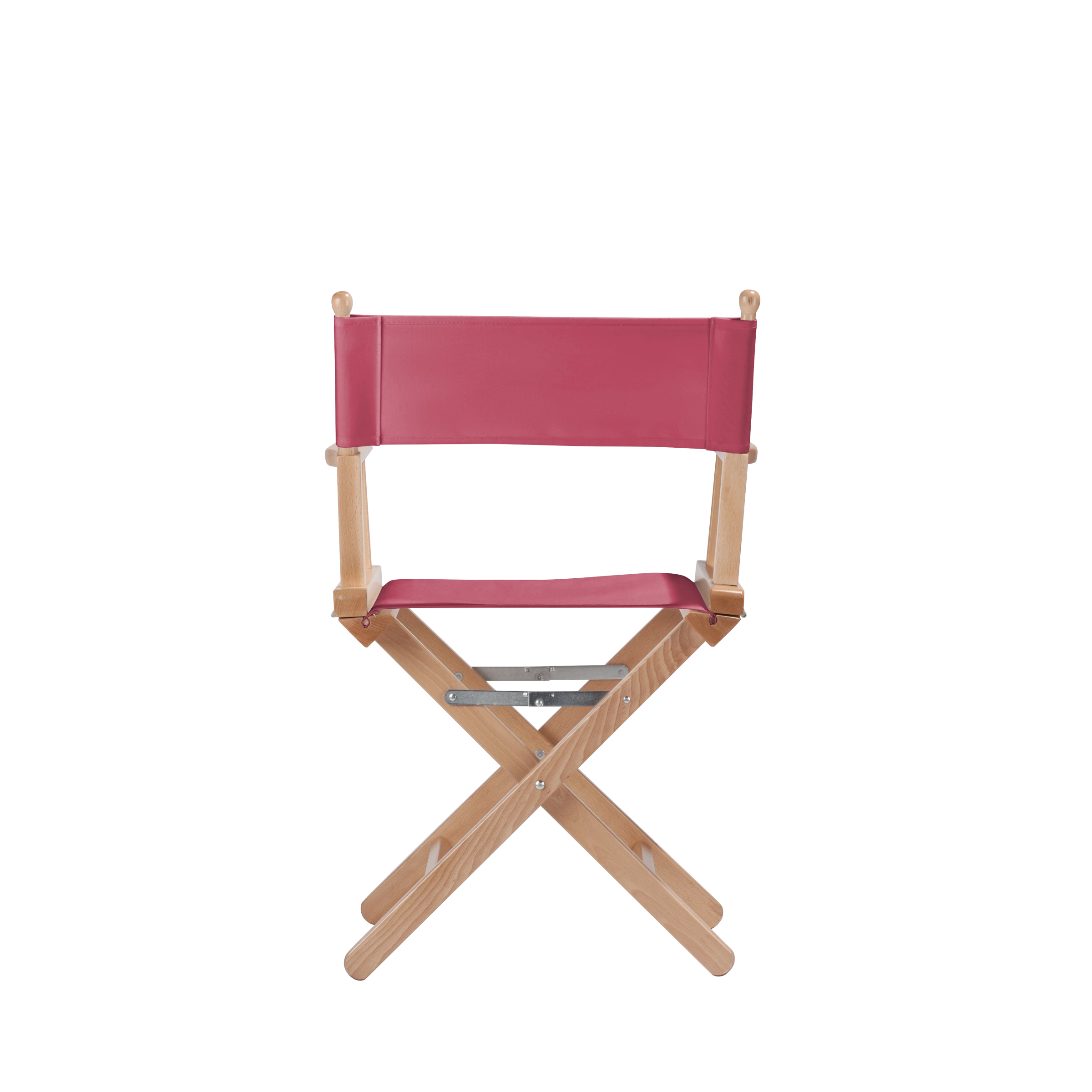 Regiestuhl Alfred aus naturfarbenem Buchenholz mit Bezug in fuchsia, Rückansicht
#Classic | Set (Farbe)_fuchsia