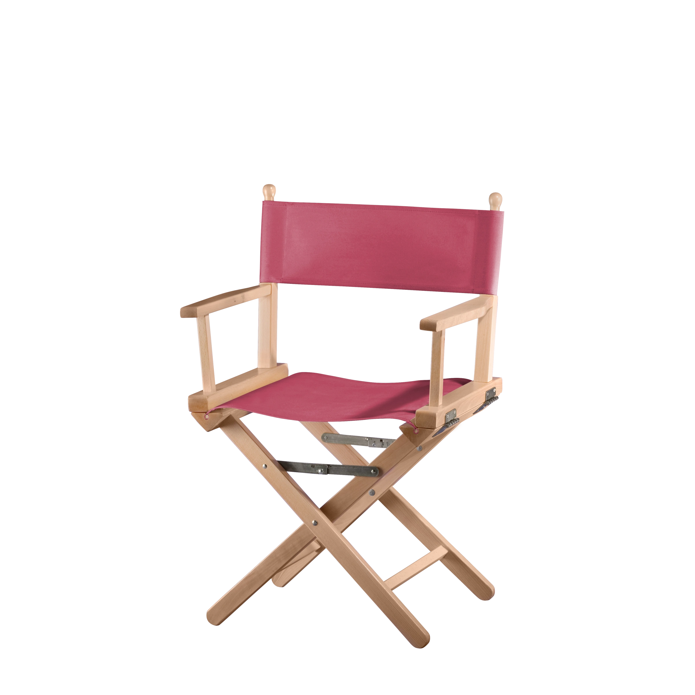 Regiestuhl Alfred aus naturfarbenem Buchenholz mit Bezug in fuchsia, Seitenansicht
#Classic | Set (Farbe)_fuchsia