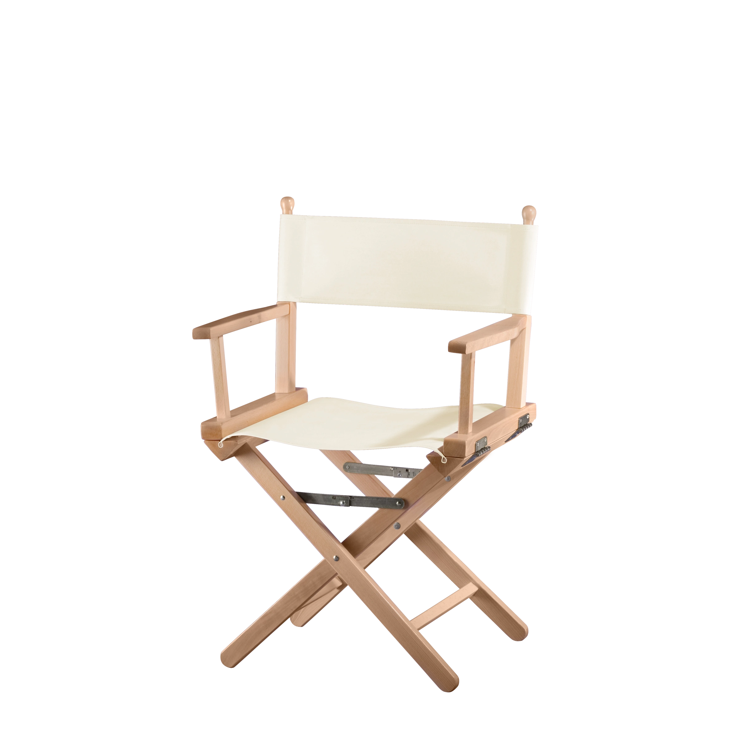 Regiestuhl Alfred aus naturfarbenem Buchenholz mit Bezug in natur, Seitenansicht
#Classic | Set (Farbe)_natur