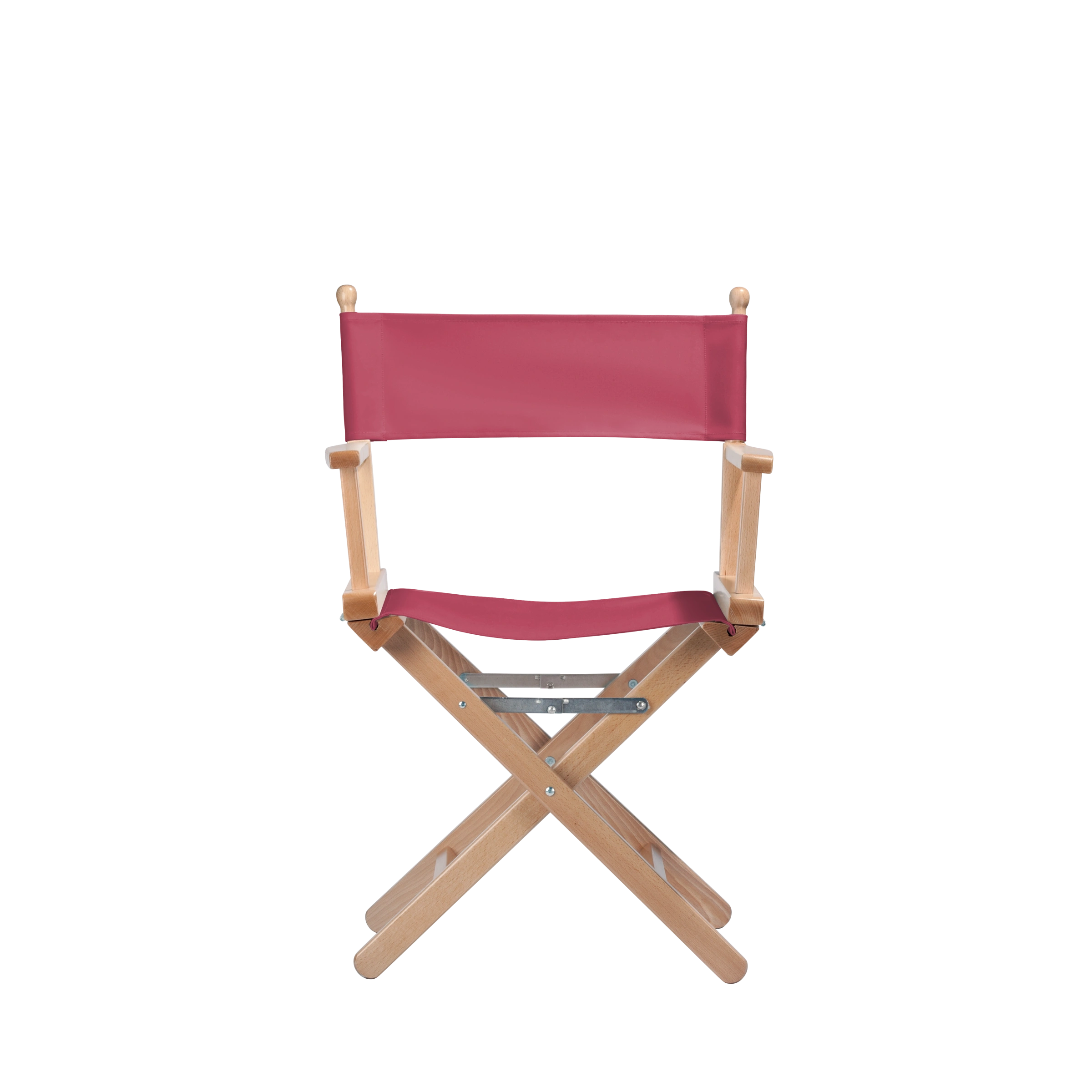 Regiestuhl Alfred aus naturfarbenem Buchenholz mit Bezug in fuchsia, Frontalansicht
#Classic | Set (Farbe)_fuchsia