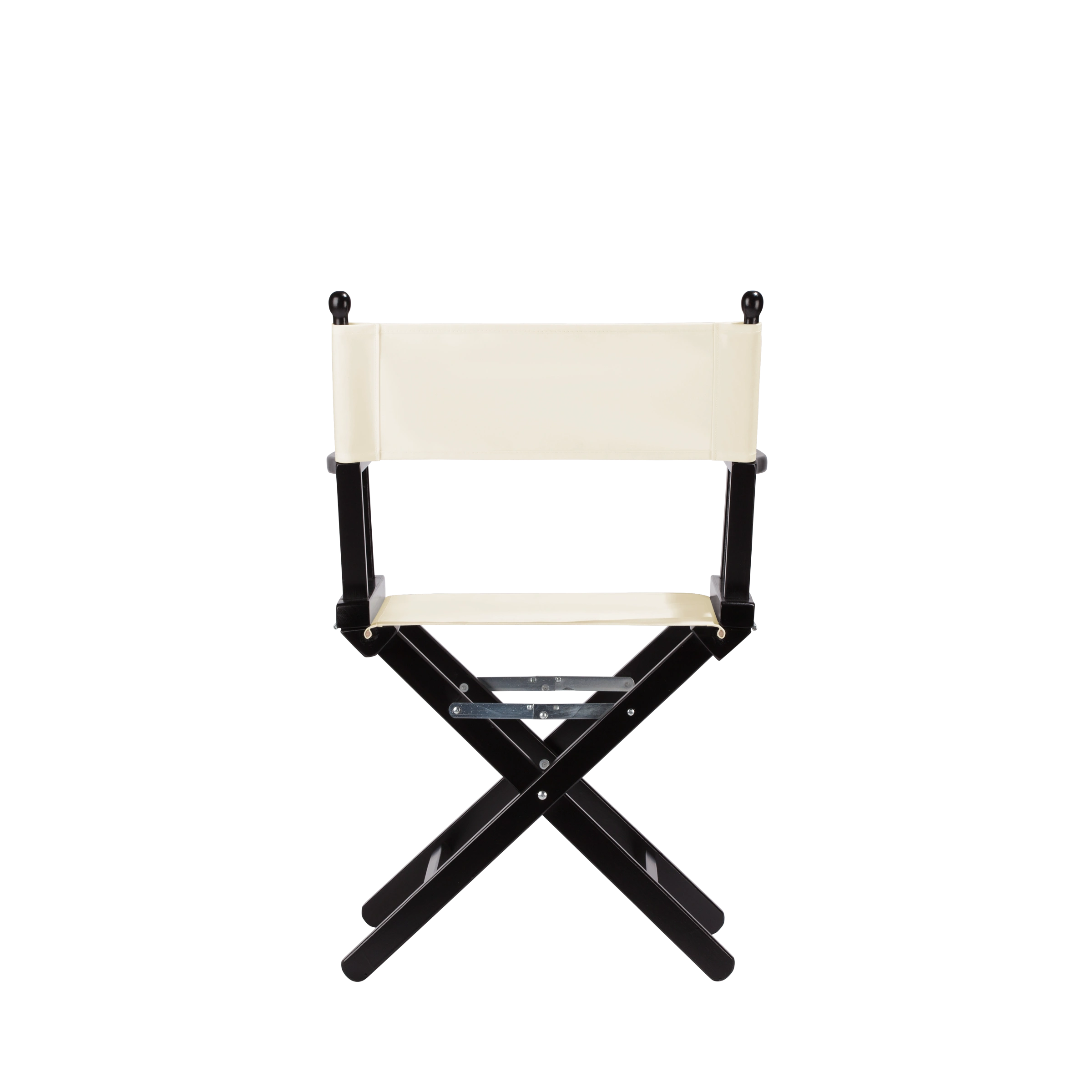 Regiestuhl Alfred aus schwarzem Buchenholz mit Bezug in natur, Rückansicht
#Classic | Set (Farbe)_natur