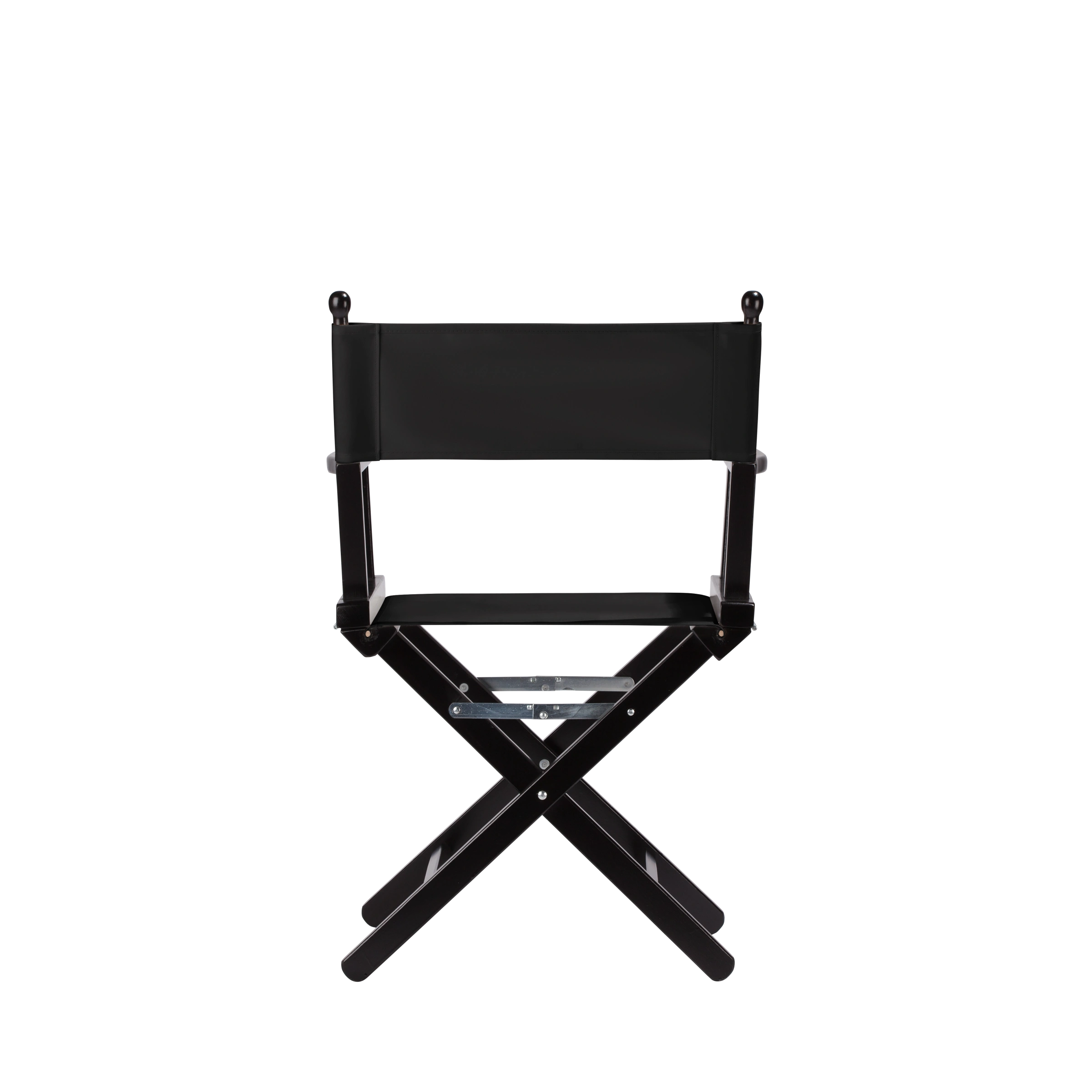 Regiestuhl Alfred aus schwarzem Buchenholz mit schwarzem Bezug, Rückansicht
#Classic | Set (Farbe)_schwarz