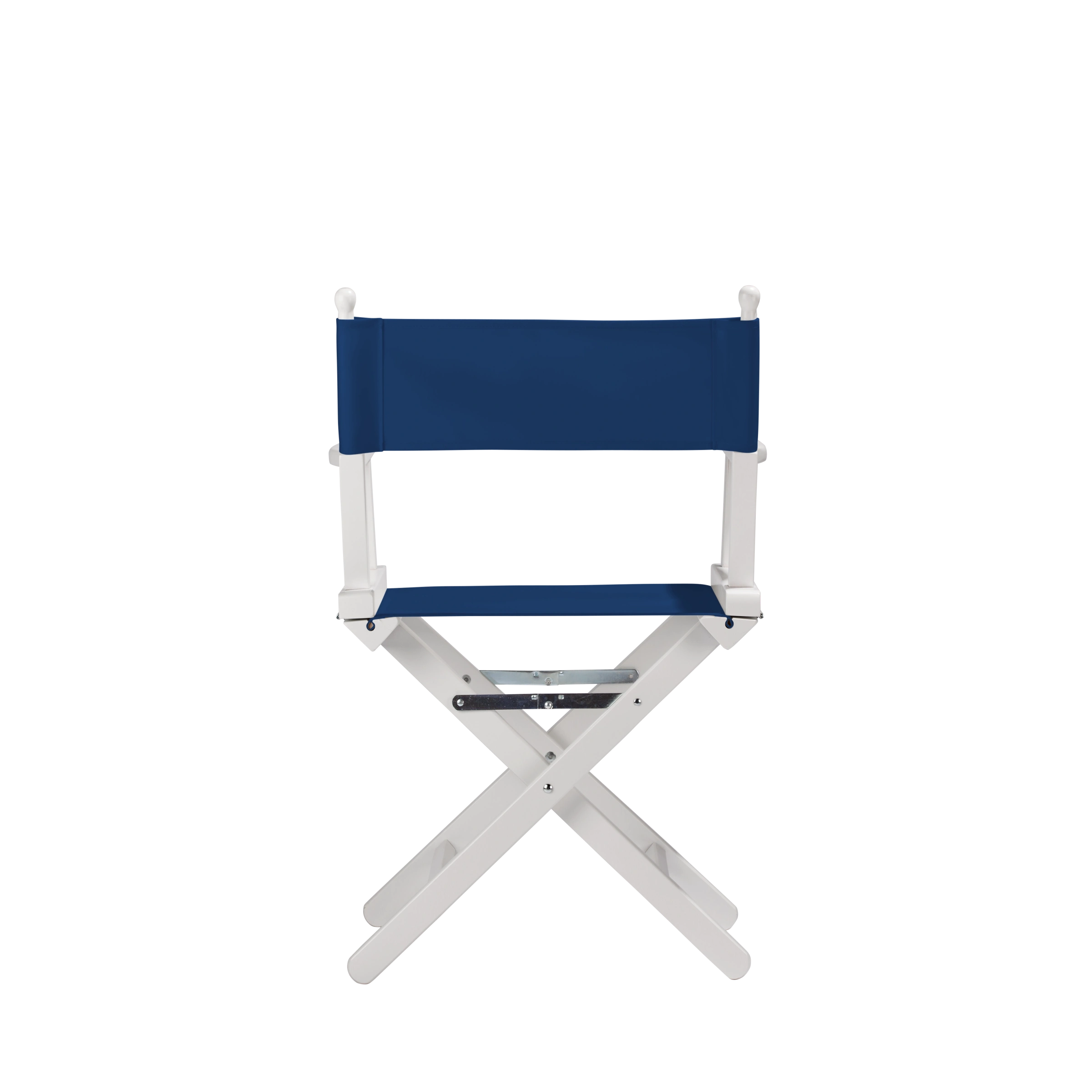Regiestuhl Alfred aus weißem Buchenholz mit Bezug in marine, Rückansicht
#Classic | Set (Farbe)_marine