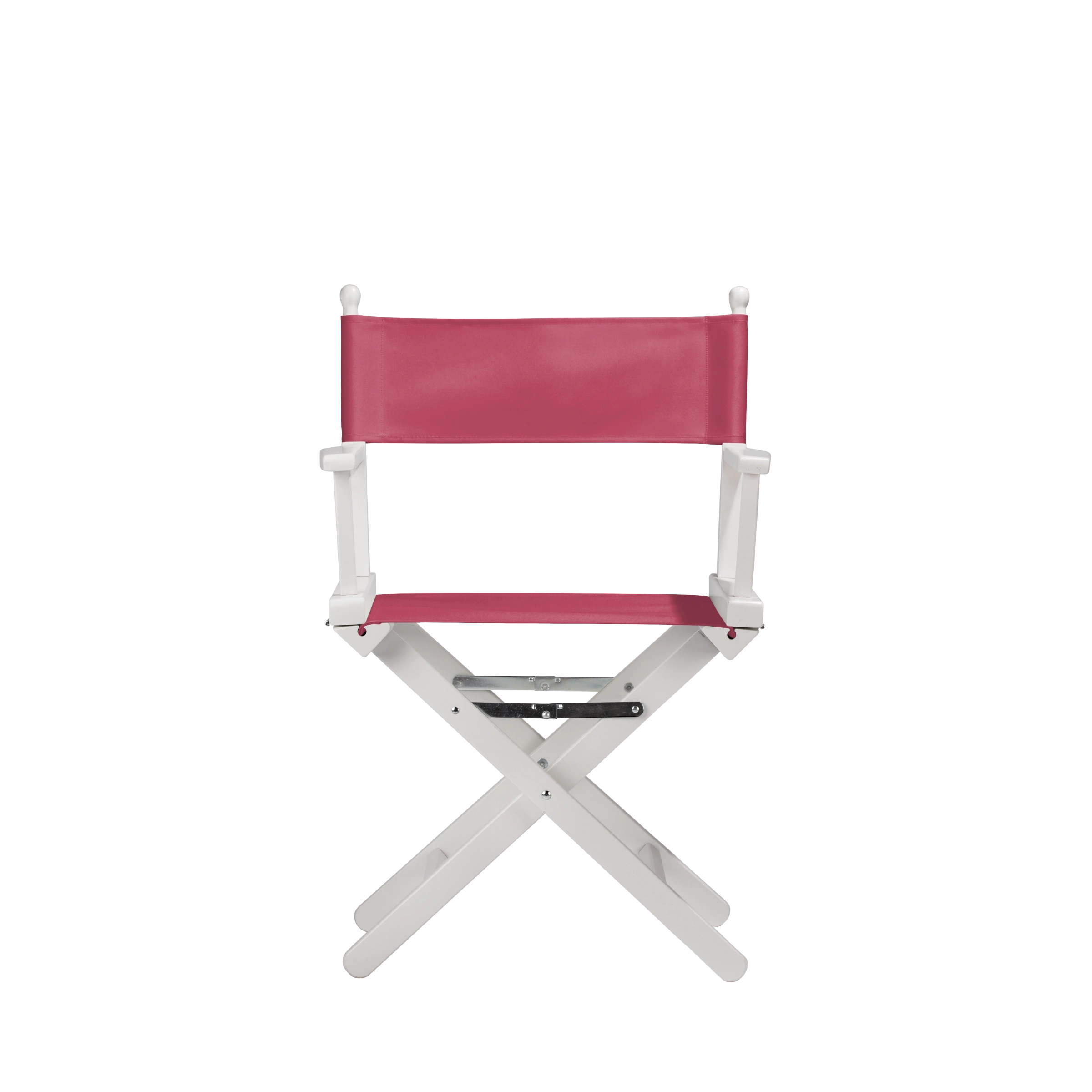 Regiestuhl Alfred aus weißem Buchenholz mit Bezug in fuchsia, Frontalansicht
#Classic | Set (Farbe)_fuchsia