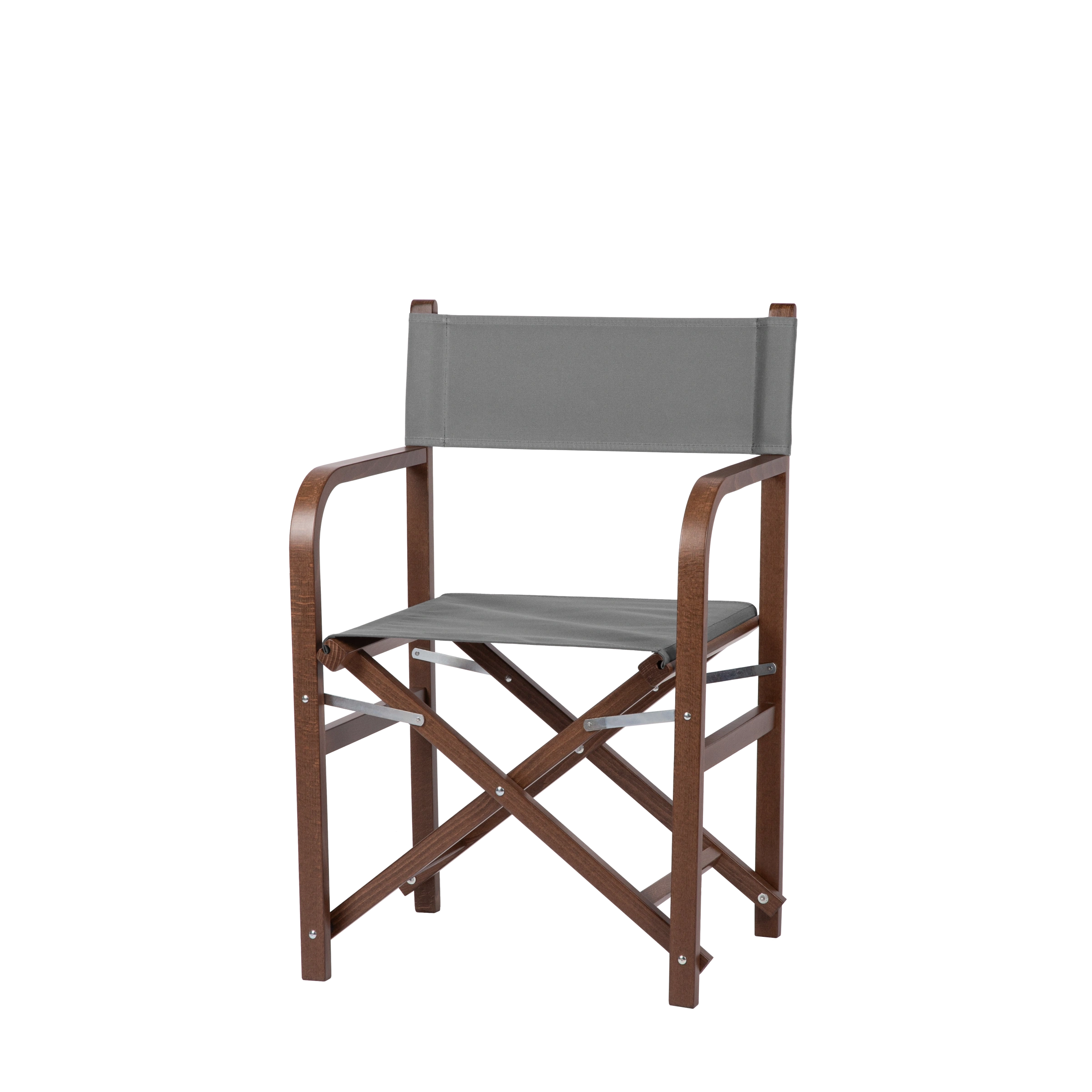 Regiestuhl George aus braunem Buchenholz mit anthrazitem Bezug, Seitenansicht
#Classic | Set (Farbe)_anthrazit