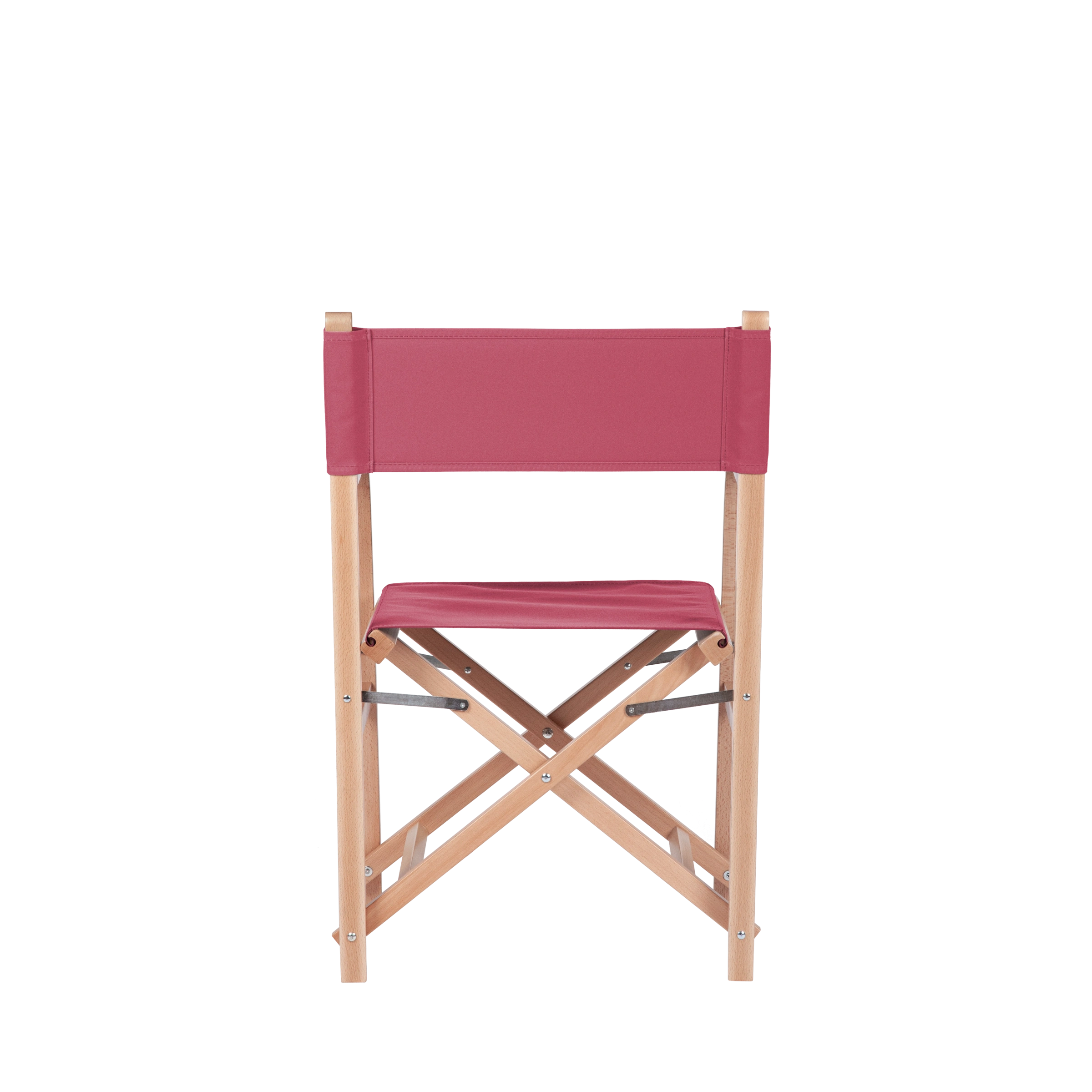 Regiestuhl George aus naturfarbenem Buchenholz mit Bezug in fuchsia, Rückansicht
#Classic | Set (Farbe)_fuchsia