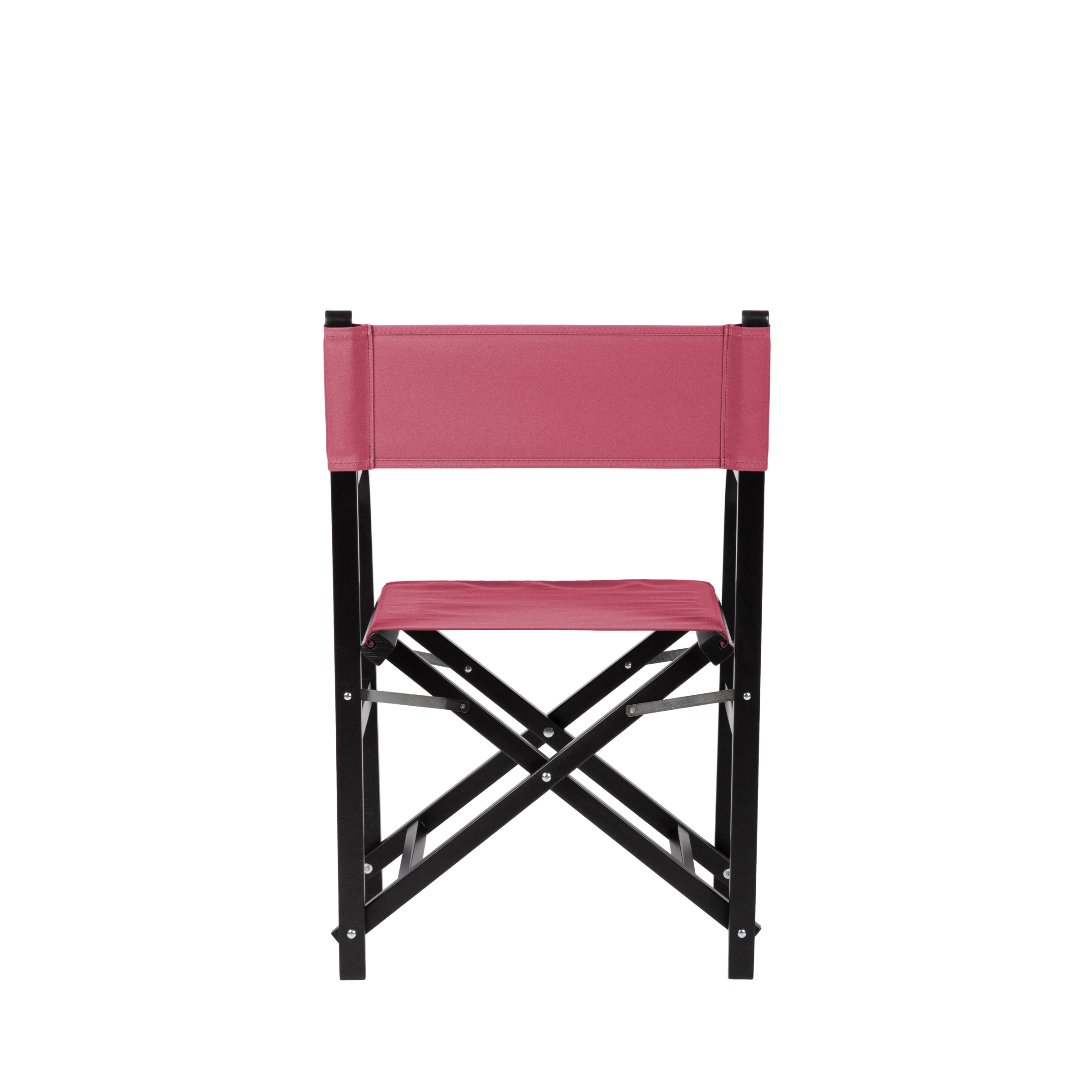 Regiestuhl George aus schwarzem Buchenholz mit Bezug in fuchsia, Rückansicht
#Classic | Set (Farbe)_fuchsia