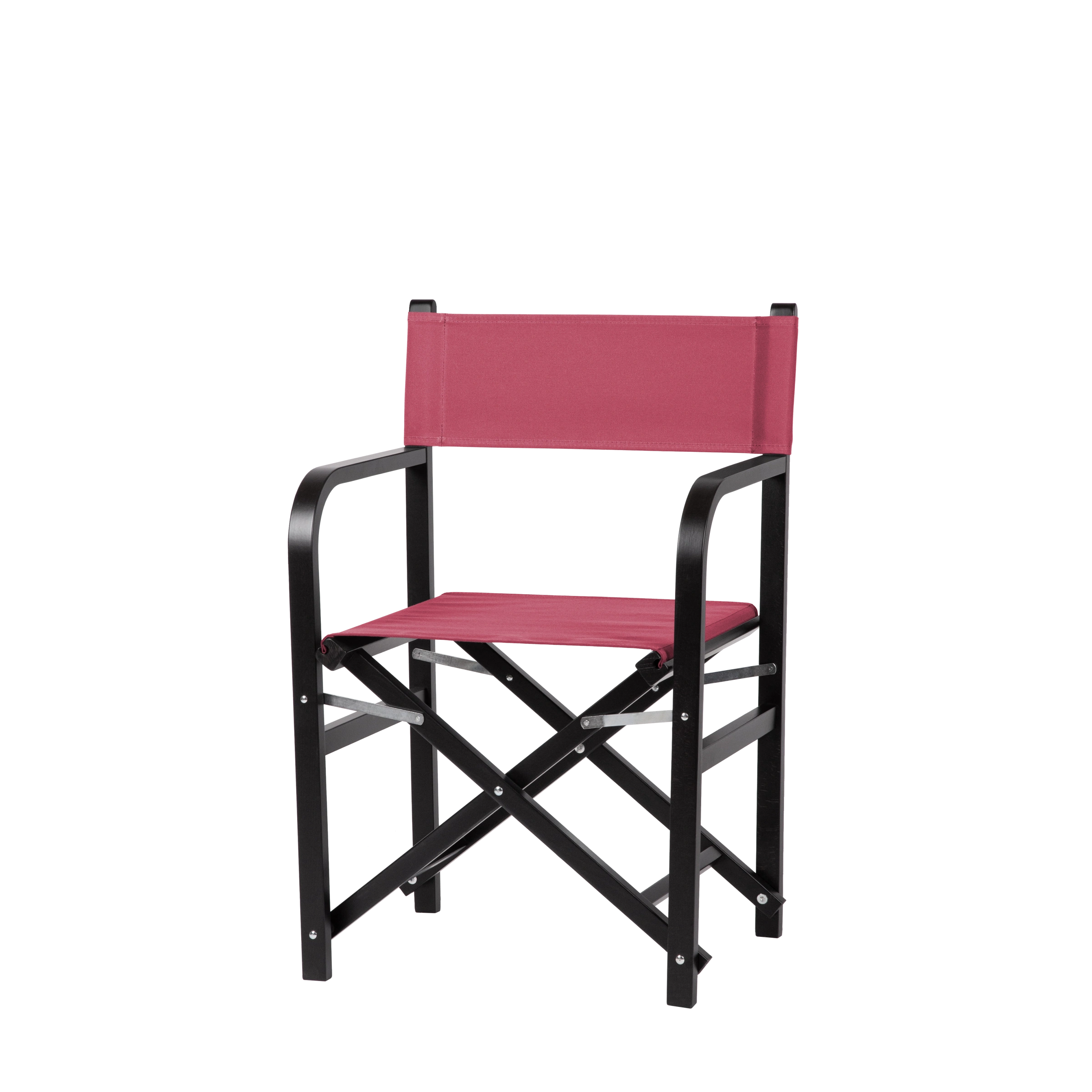 Regiestuhl George aus schwarzem Buchenholz mit Bezug in fuchsia, Seitenansicht
#Classic | Set (Farbe)_fuchsia