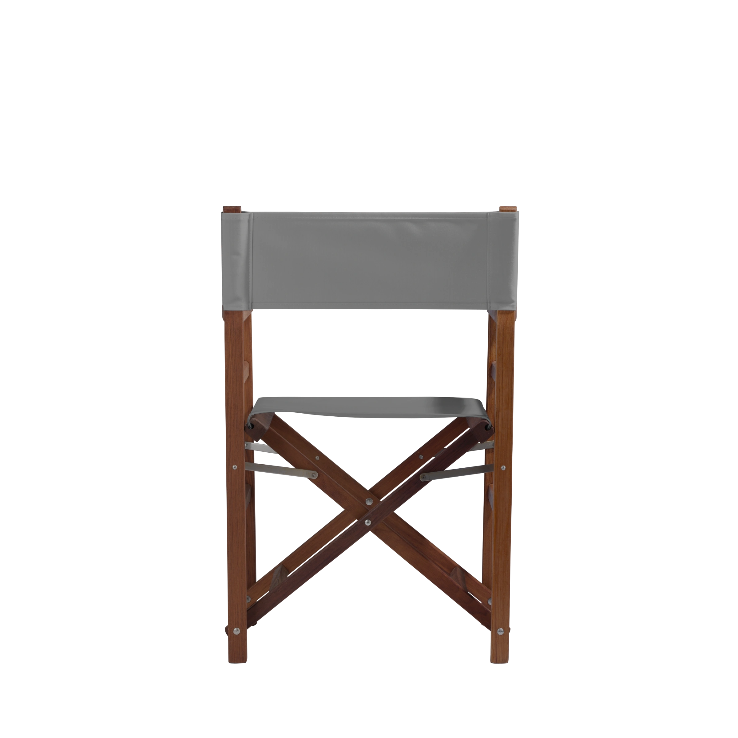 Regiestuhl Oscar aus Iroko-Holz Buchenholz mit anthrazitem Bezug, Rückansicht
#Classic | Set (Farbe)_anthrazit