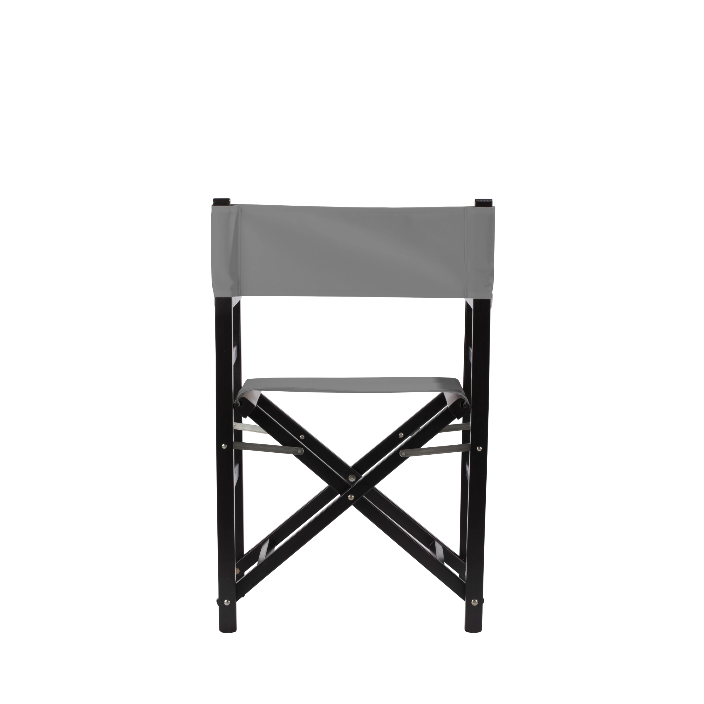 Regiestuhl Oscar aus schwarzem Buchenholz mit anthrazitem Bezug, Rückansicht
#Classic | Set (Farbe)_anthrazit