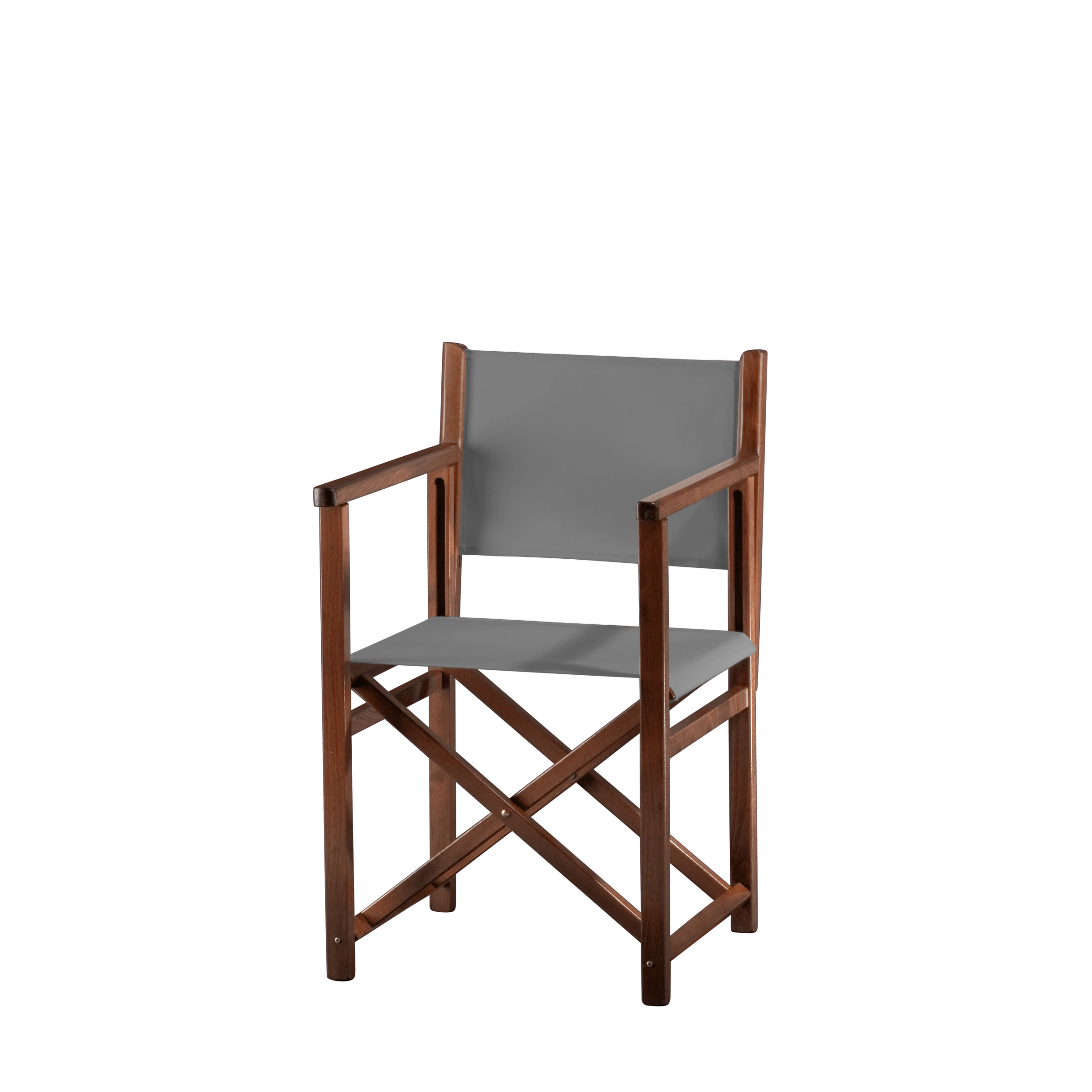 Regiestuhl Pedro aus braunem Buchenholz mit anthrazitem Bezug, Seitenansicht
#Swing | Set (Farbe)_anthrazit