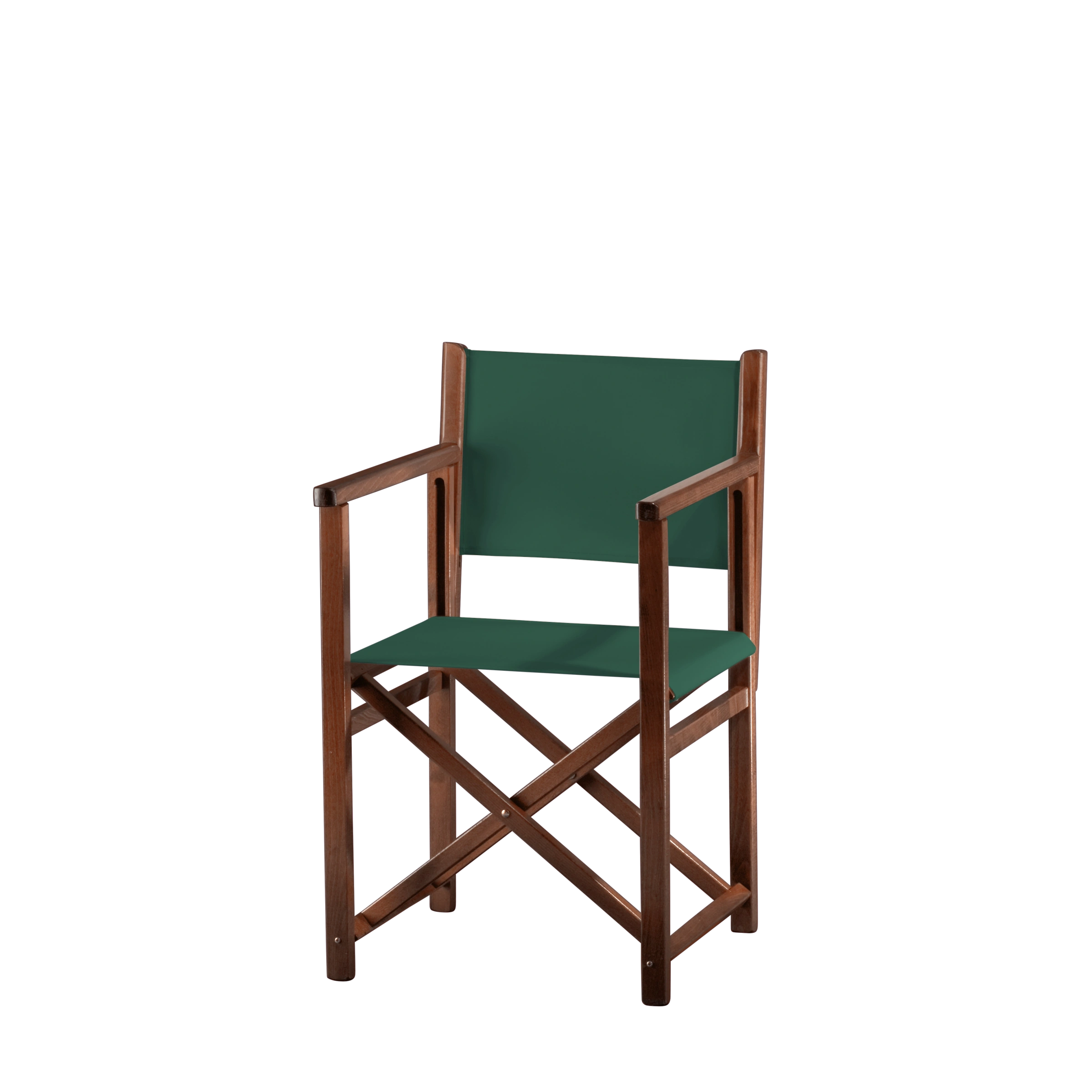 Regiestuhl Pedro aus braunem Buchenholz mit dunkelgrünem Bezug, Seitenansicht
#Swing | Set (Farbe)_dunkelgrün