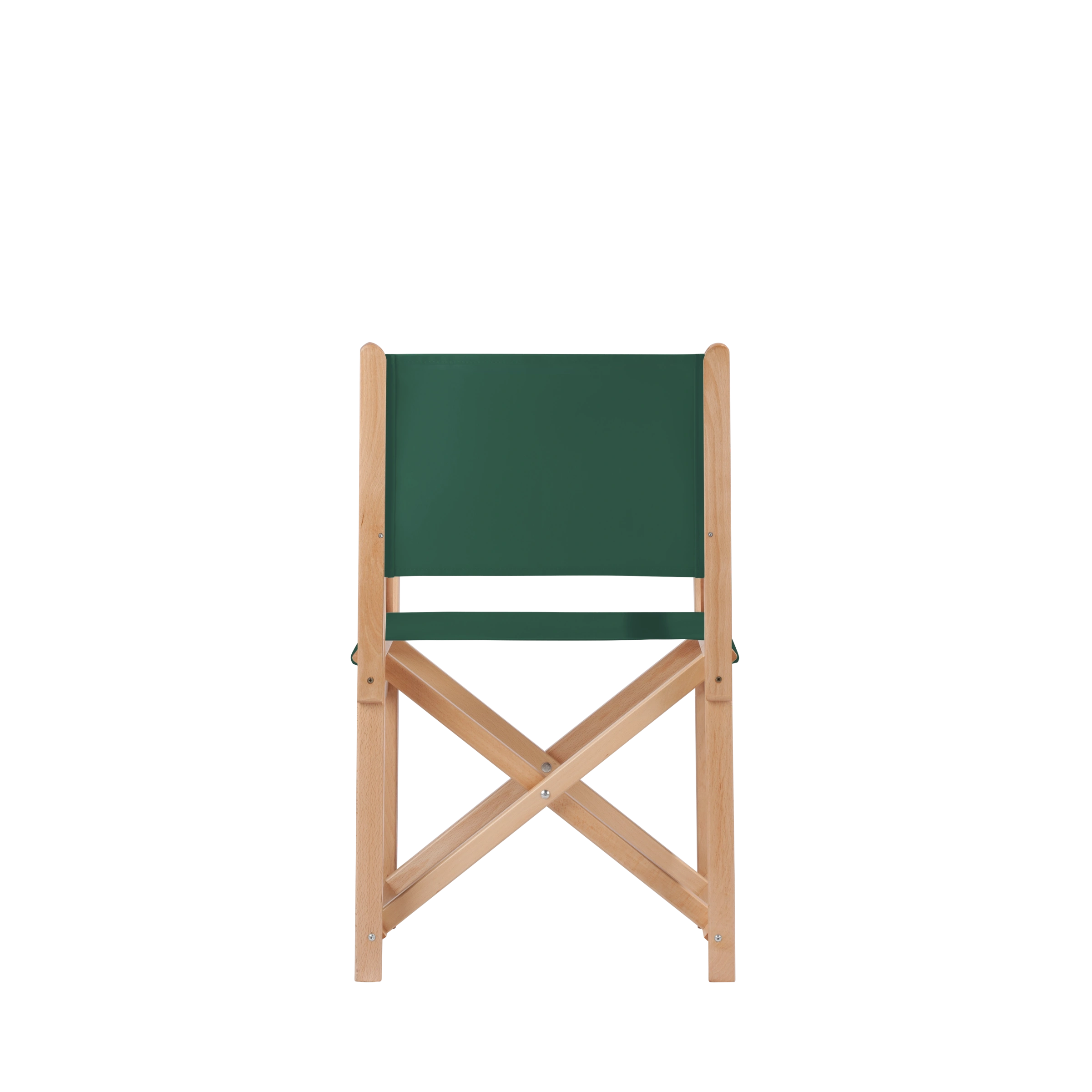 Regiestuhl Pedro aus naturfarbenem Buchenholz mit dunkelgrünem Bezug, Rückansicht
#Swing | Set (Farbe)_dunkelgrün