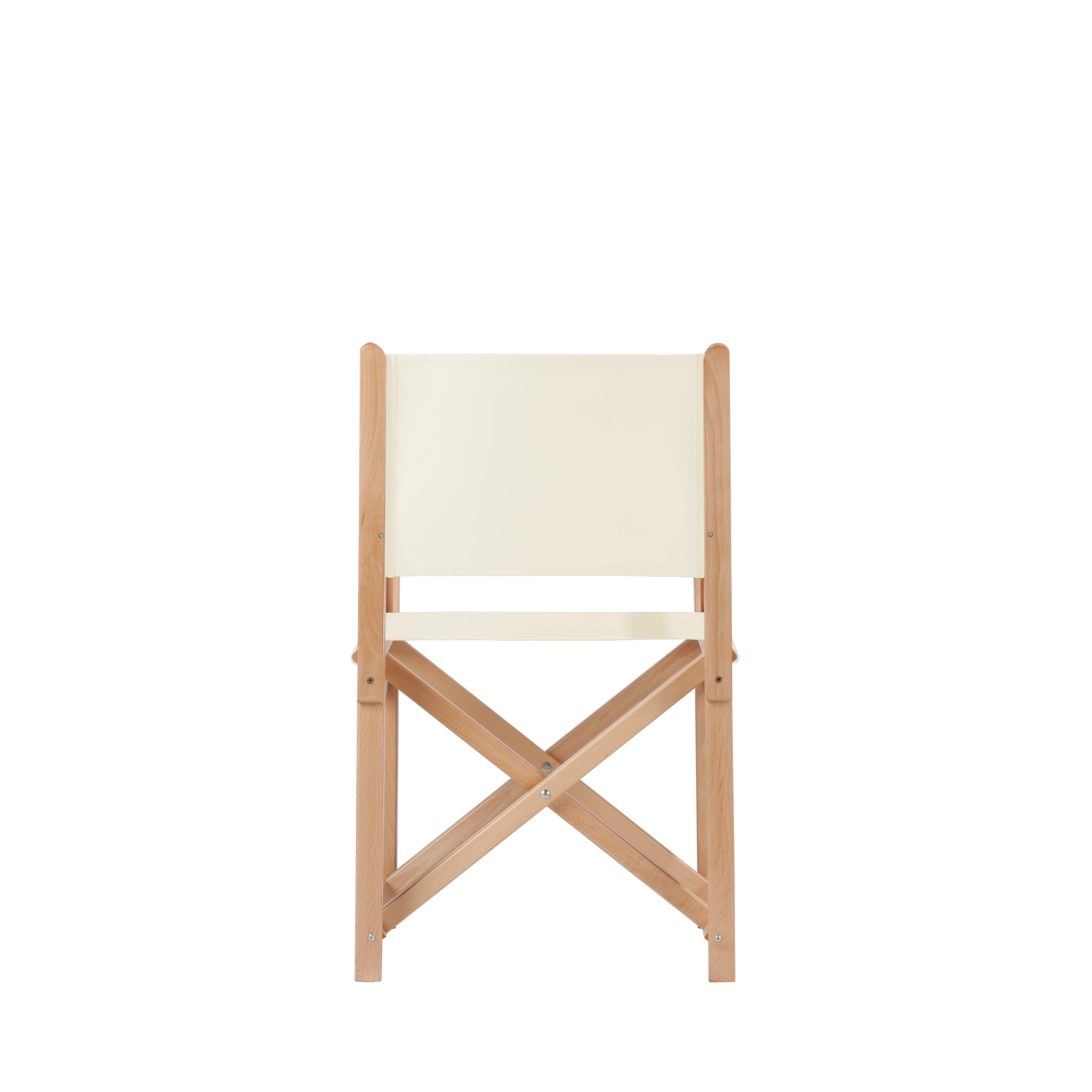 Regiestuhl Pedro aus naturfarbenem Buchenholz mit naturfarbenem Bezug, Rückansicht
#Swing | Set (Farbe)_natur