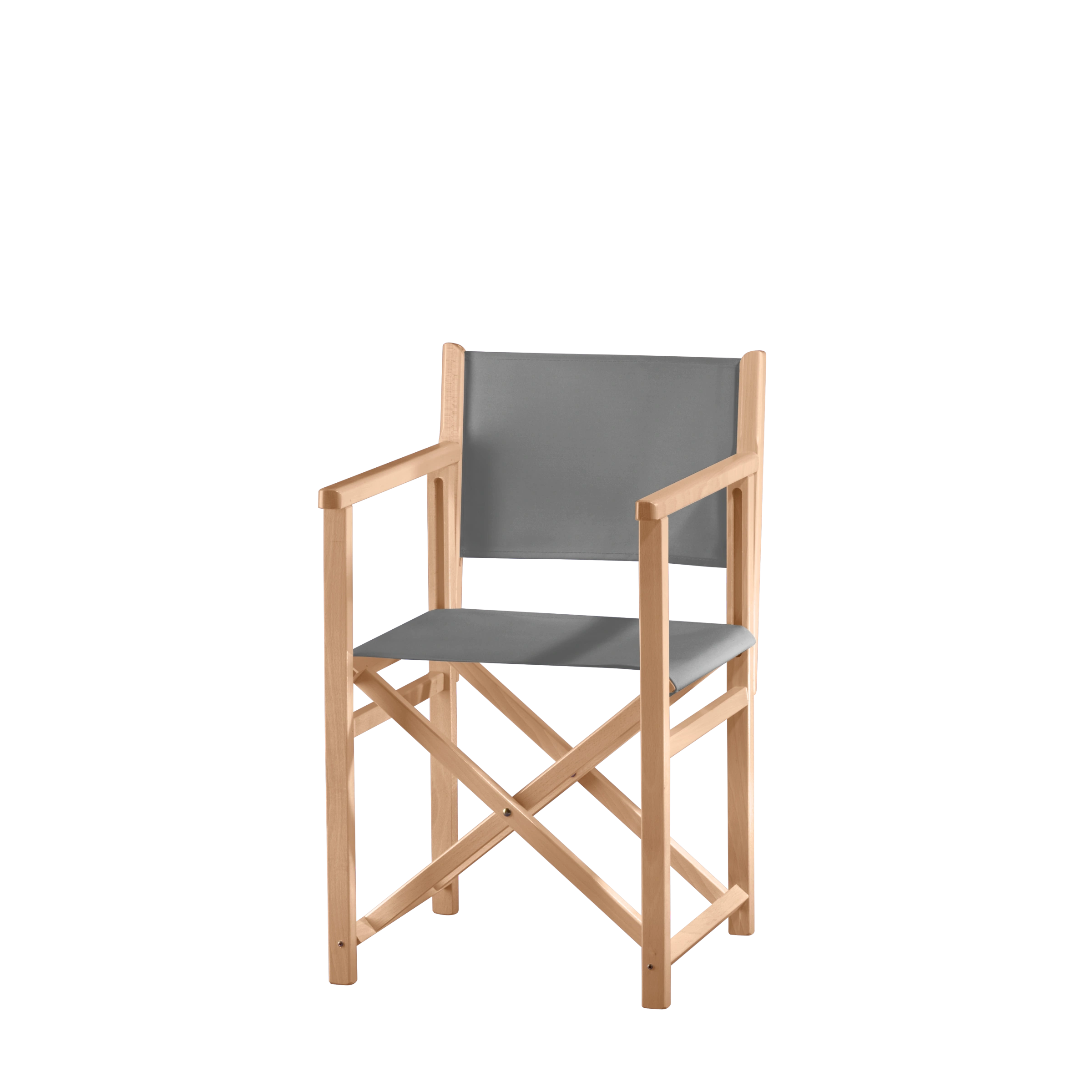 Regiestuhl Pedro aus naturfarbenem Buchenholz mit anthrazitem Bezug, Seitenansicht
#Swing | Set (Farbe)_anthrazit
