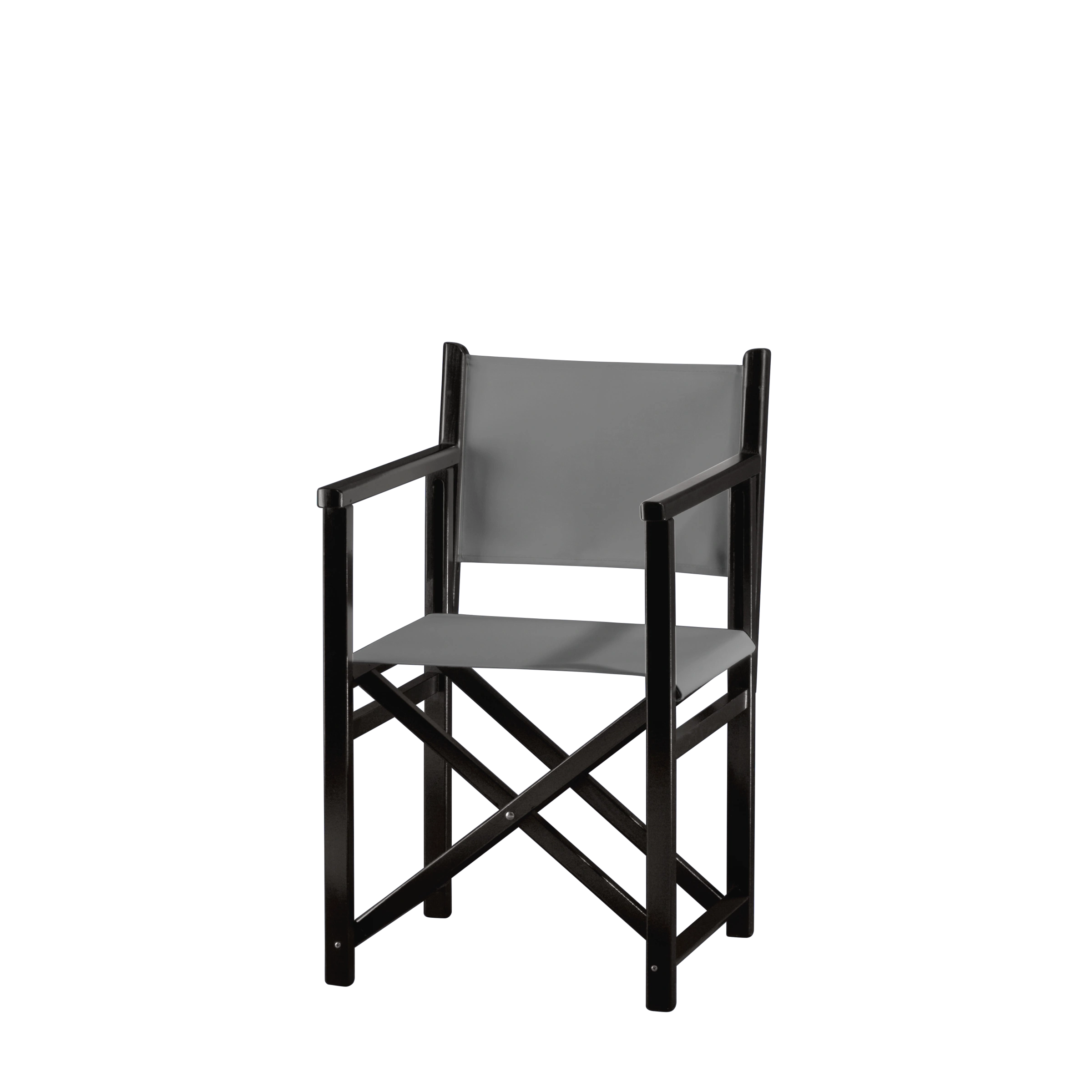 Regiestuhl Pedro aus schwarzem Buchenholz mit anthrazitem Bezug, Seitenansicht
#Swing | Set (Farbe)_anthrazit